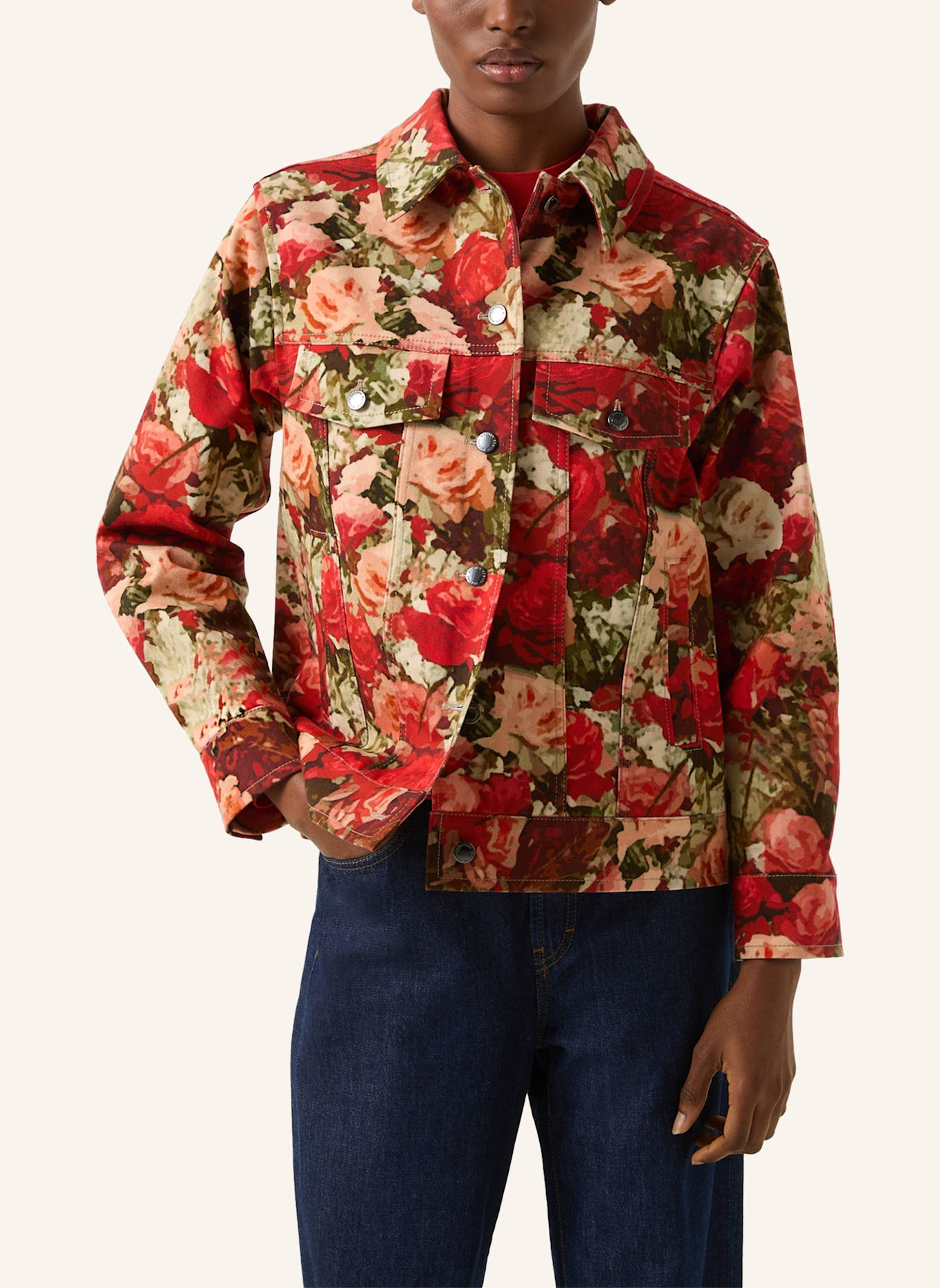 BOGNER Übergangsjacke: ROT/ GRÜN