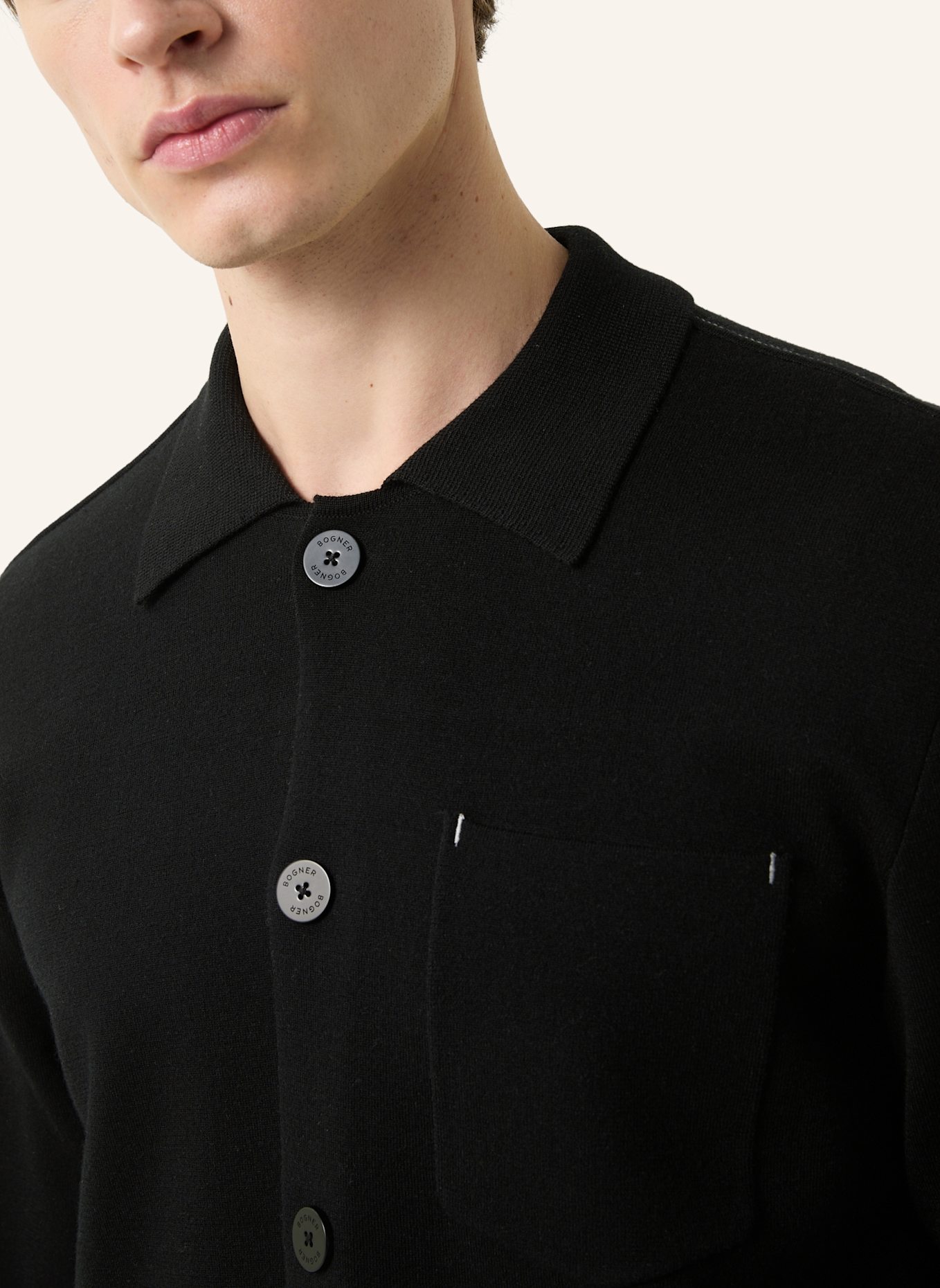 BOGNER Strickjacke OLAF: SCHWARZ