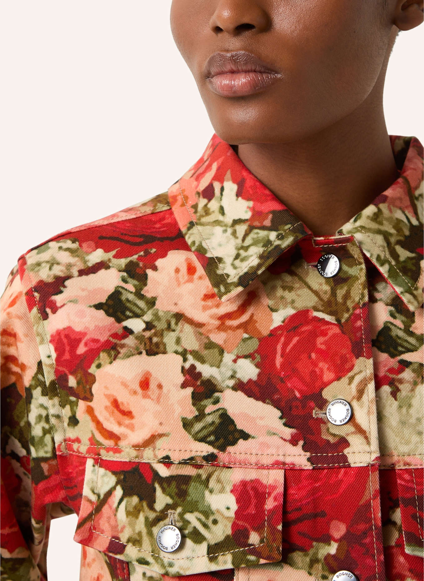 BOGNER Übergangsjacke: ROT/ GRÜN