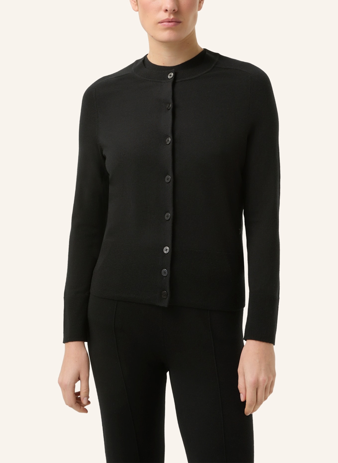 BOGNER Strickjacke ILMA: SCHWARZ