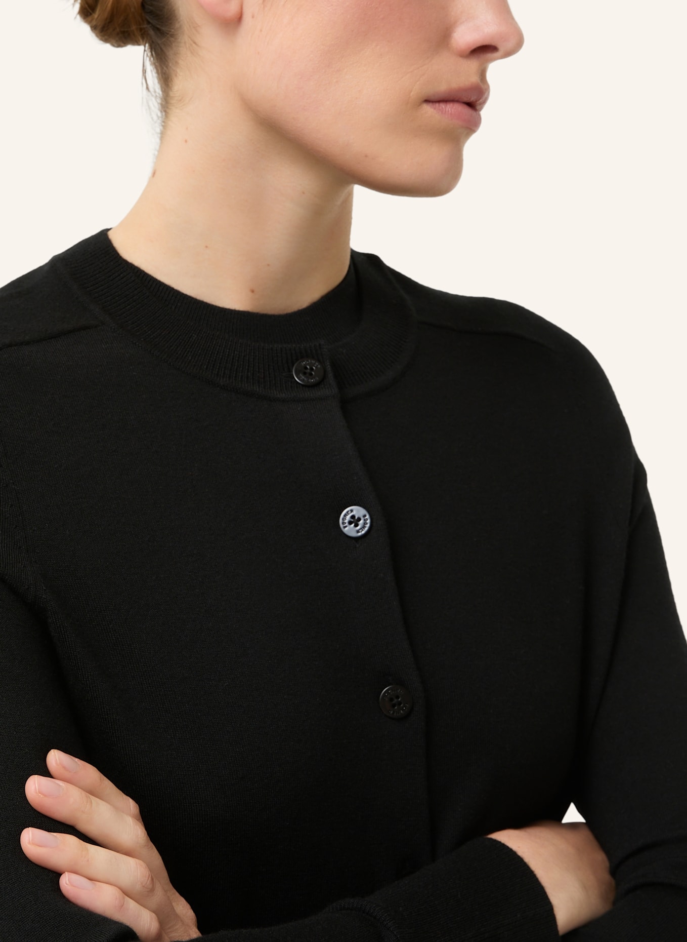 BOGNER Strickjacke ILMA: SCHWARZ