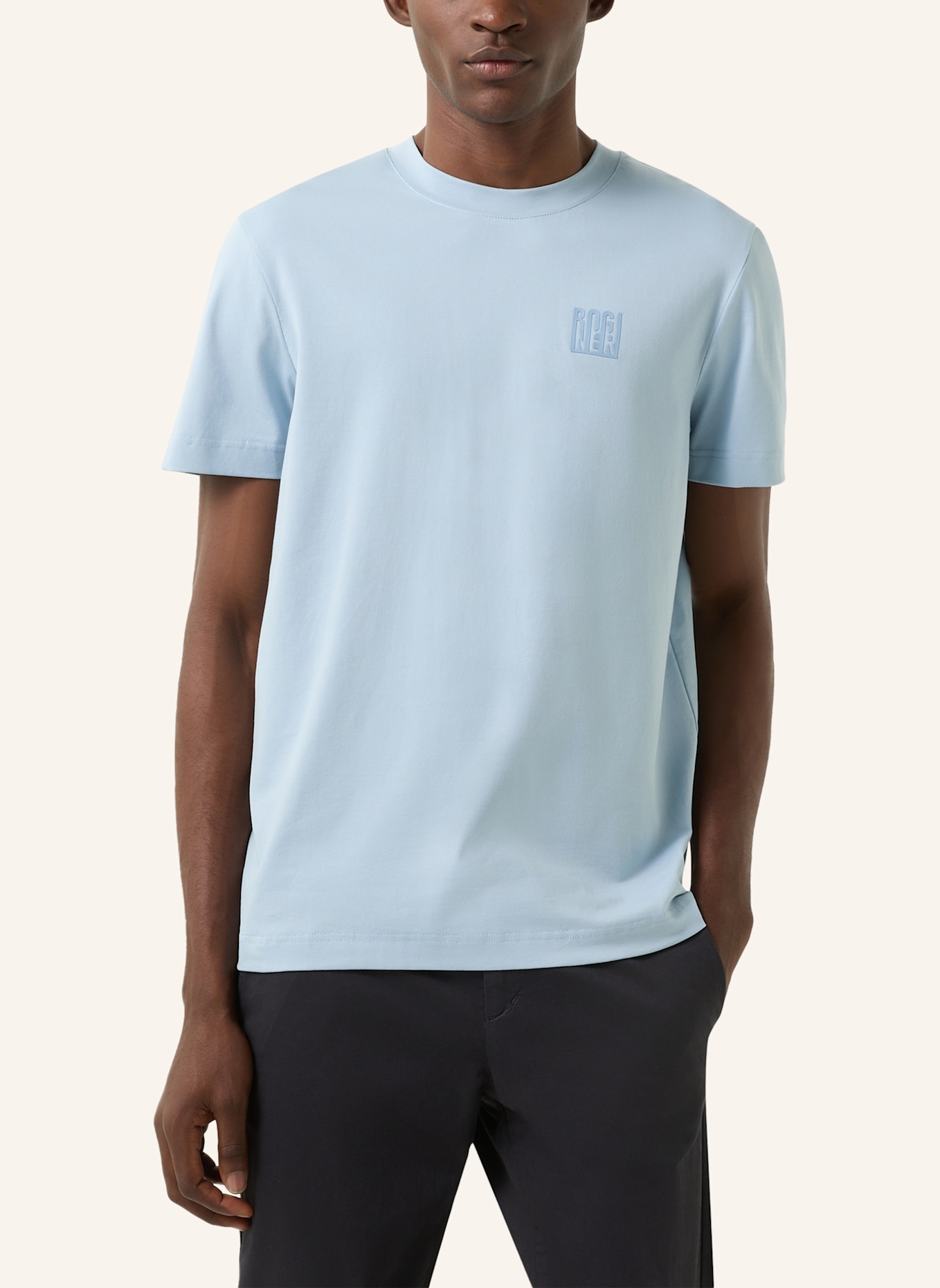 BOGNER T-Shirt: HELLBLAU