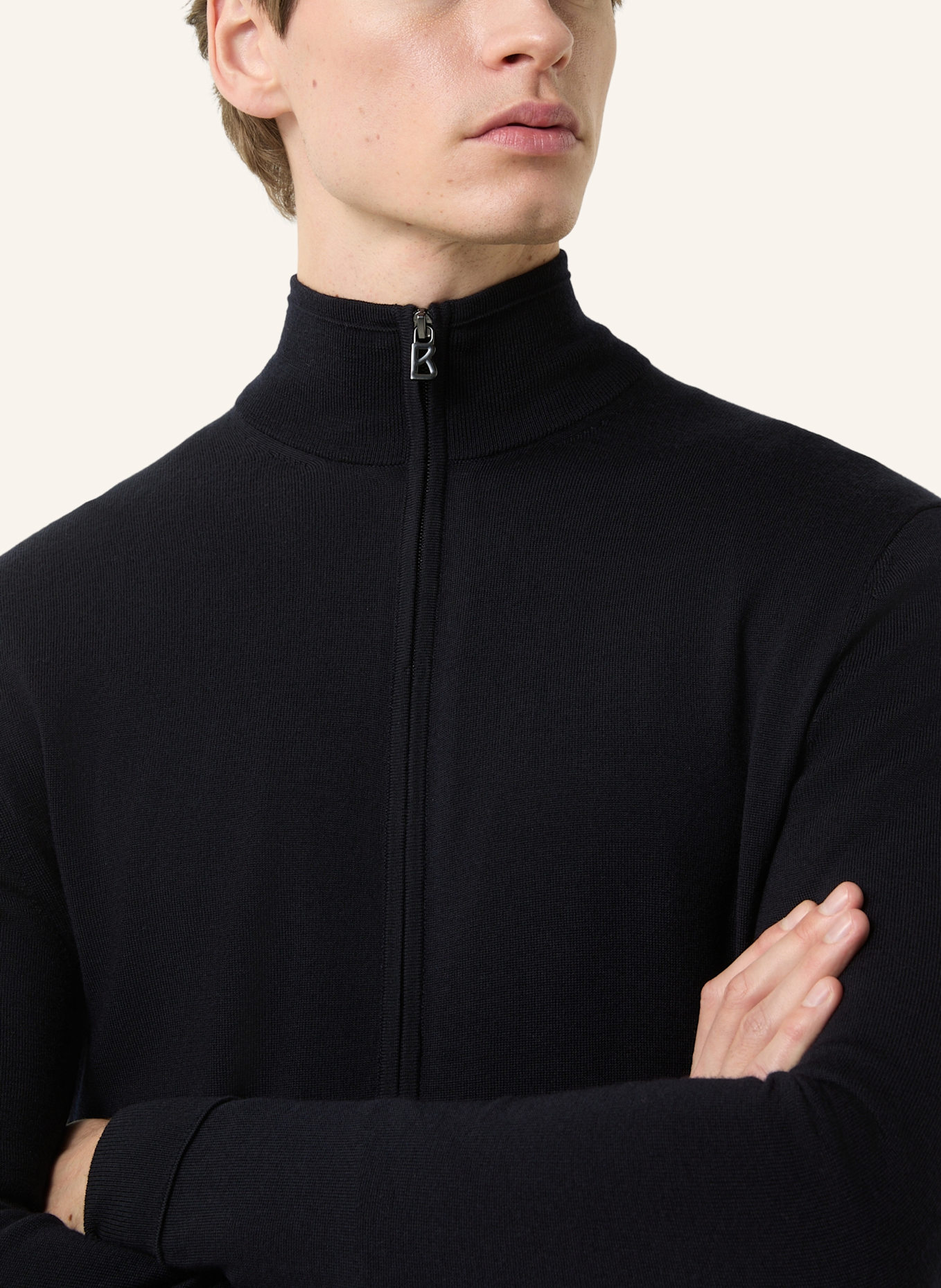 BOGNER Strickjacke: DUNKELBLAU