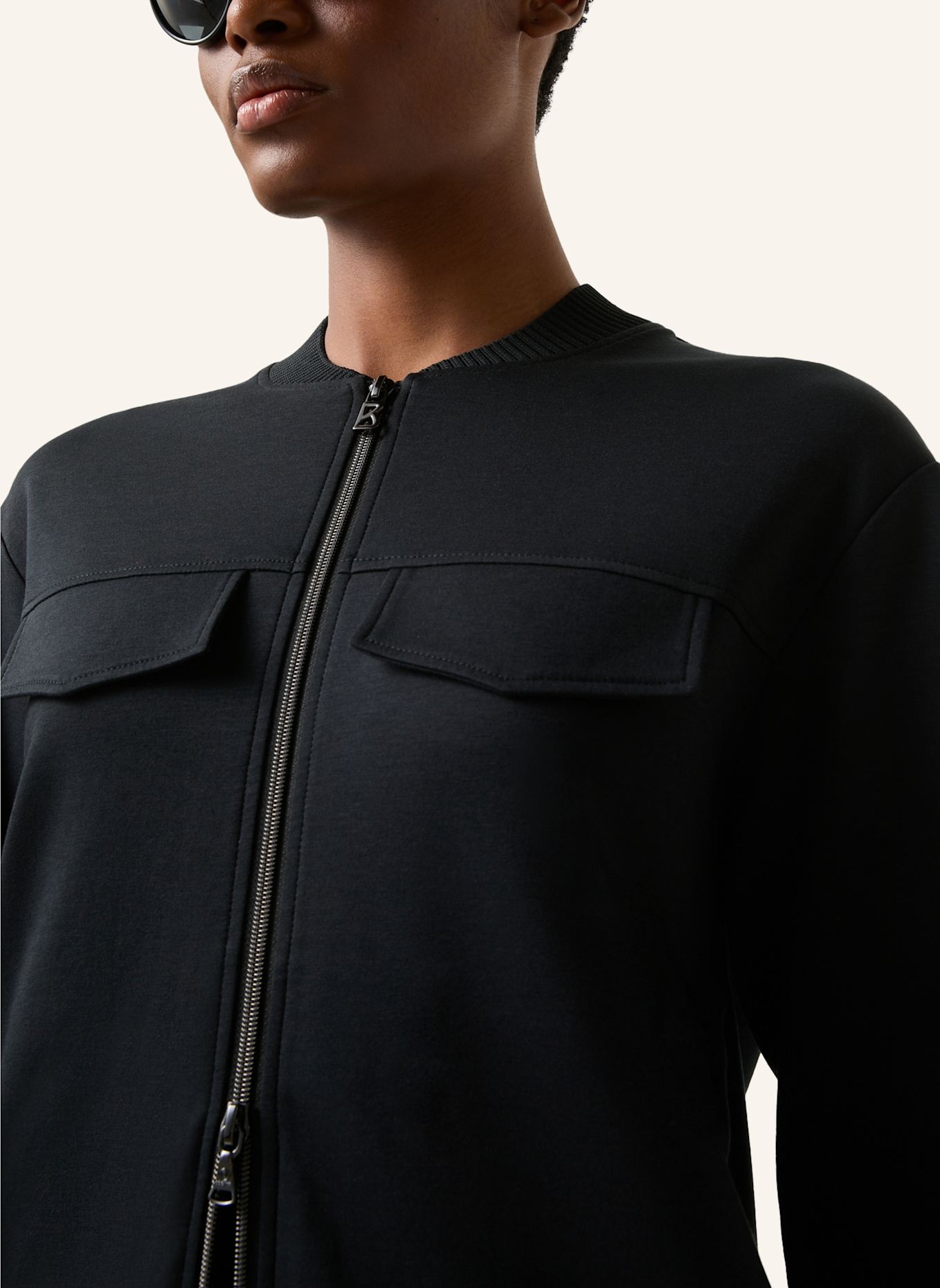 BOGNER Sweatjacke: SCHWARZ