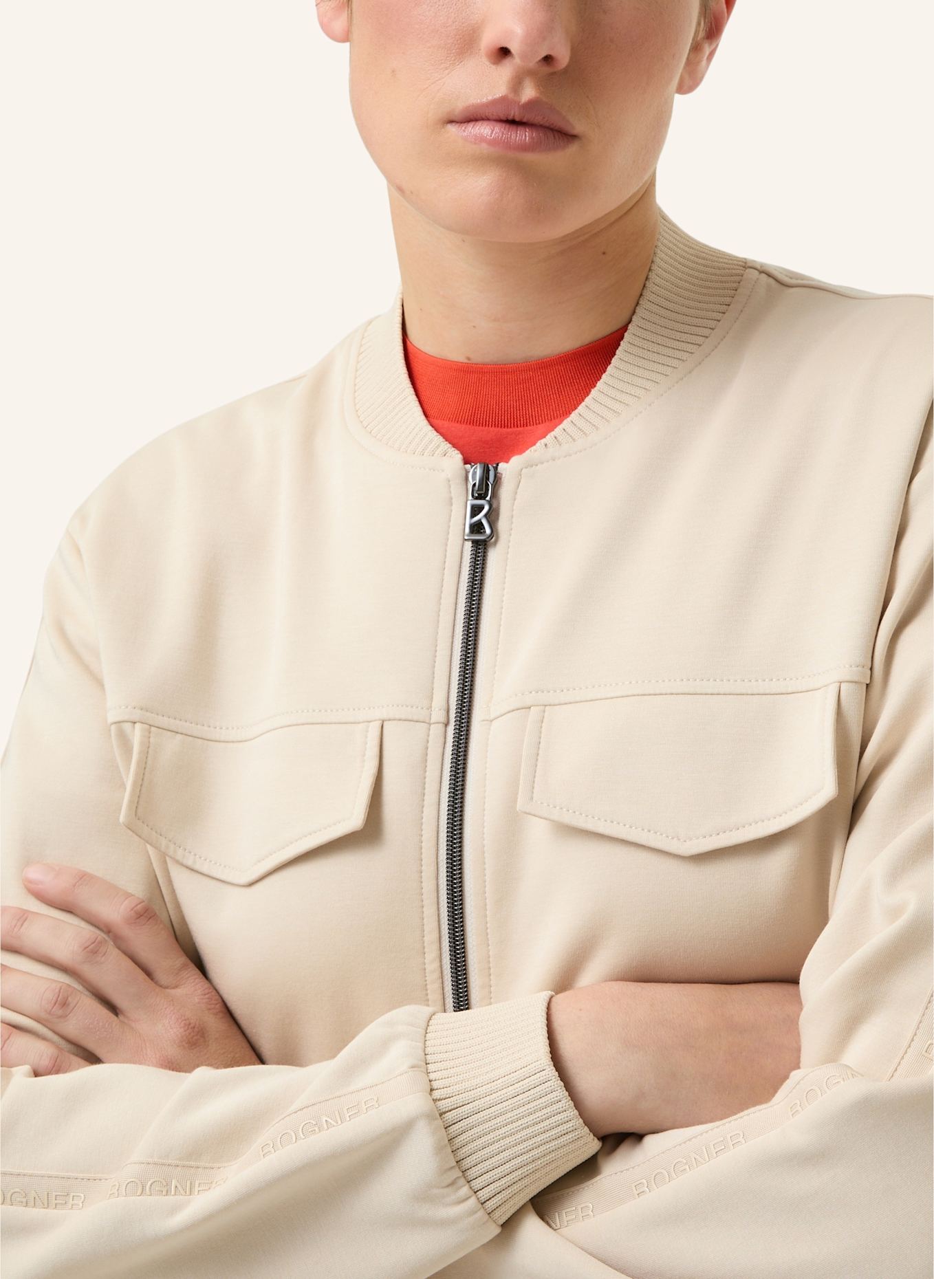 BOGNER Sweatjacke: BEIGE