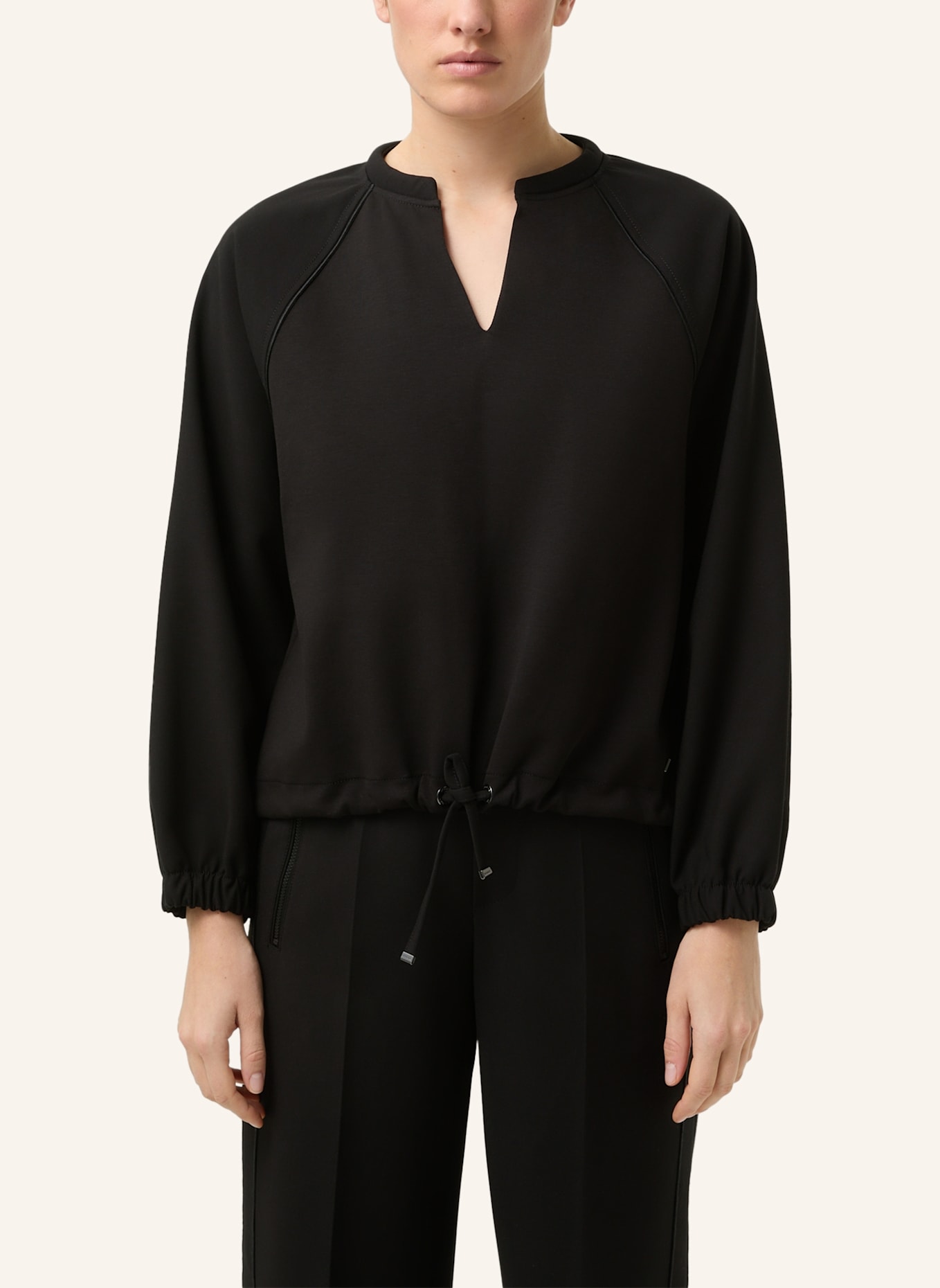 BOGNER Sweatshirt: SCHWARZ