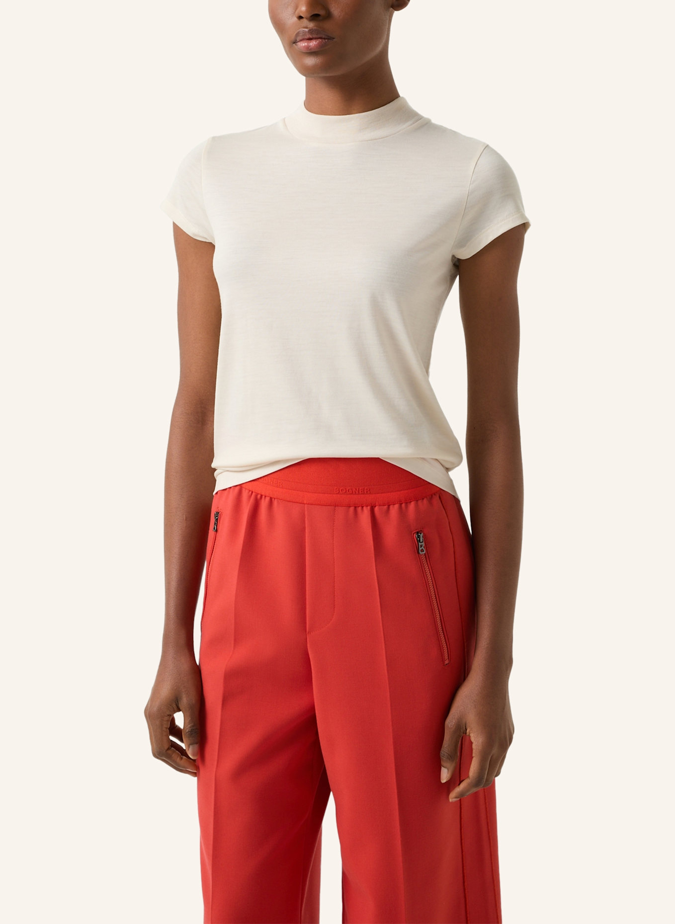 BOGNER T-Shirt: BEIGE