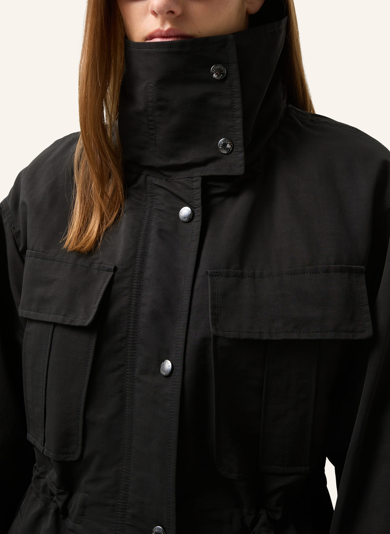 BOGNER Trenchcoat ELEKTRA: SCHWARZ