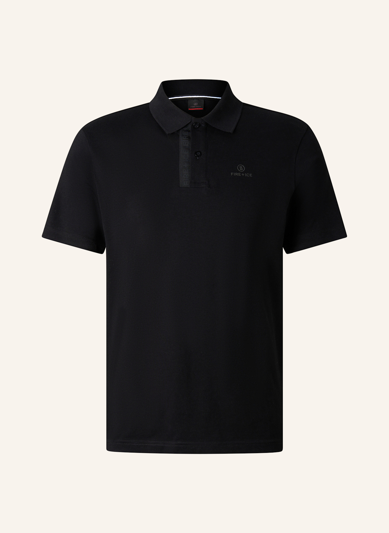 FIRE+ICE Polo-Shirt: SCHWARZ
