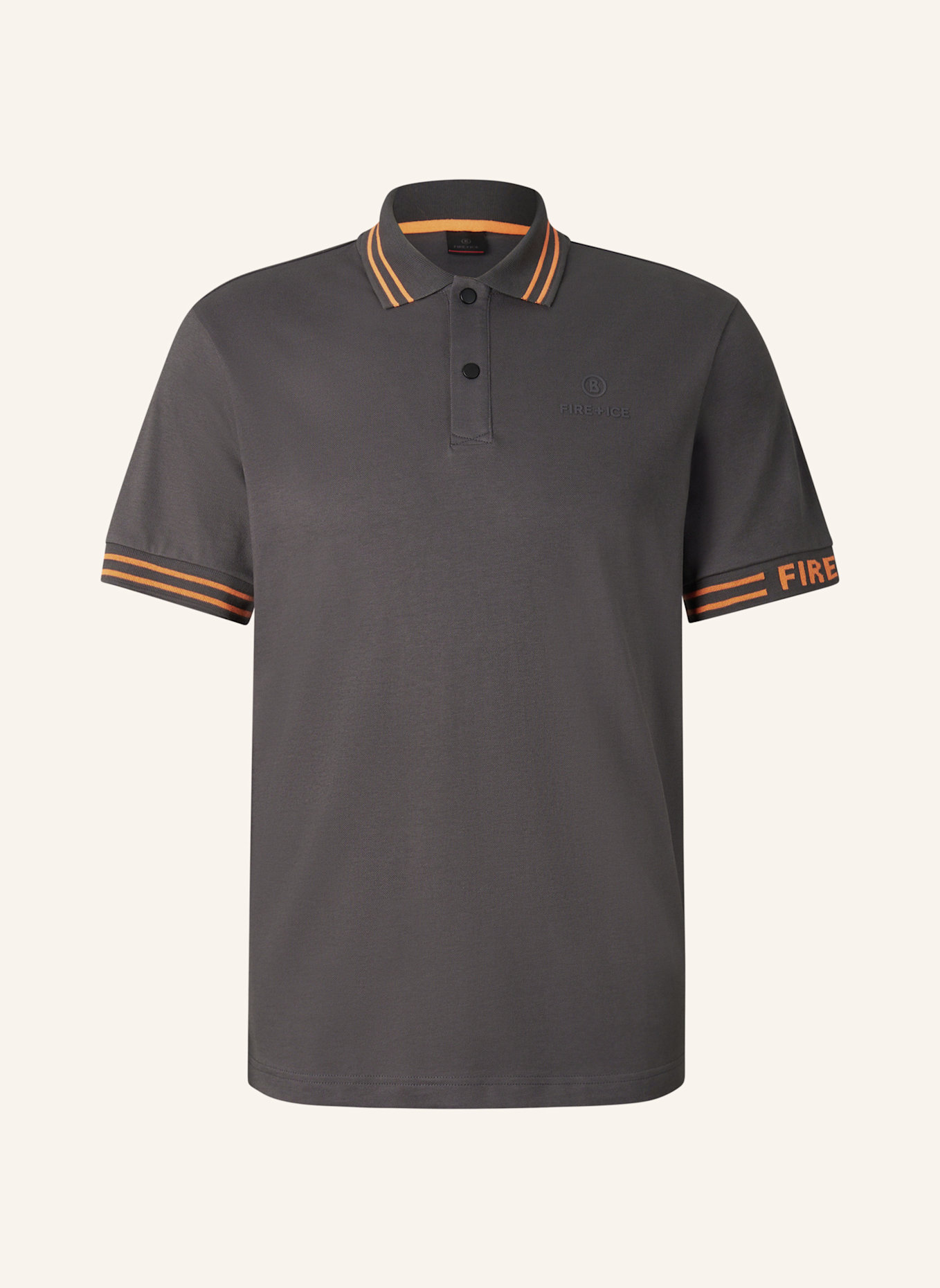 FIRE+ICE Polo-Shirt: DUNKELGRAU