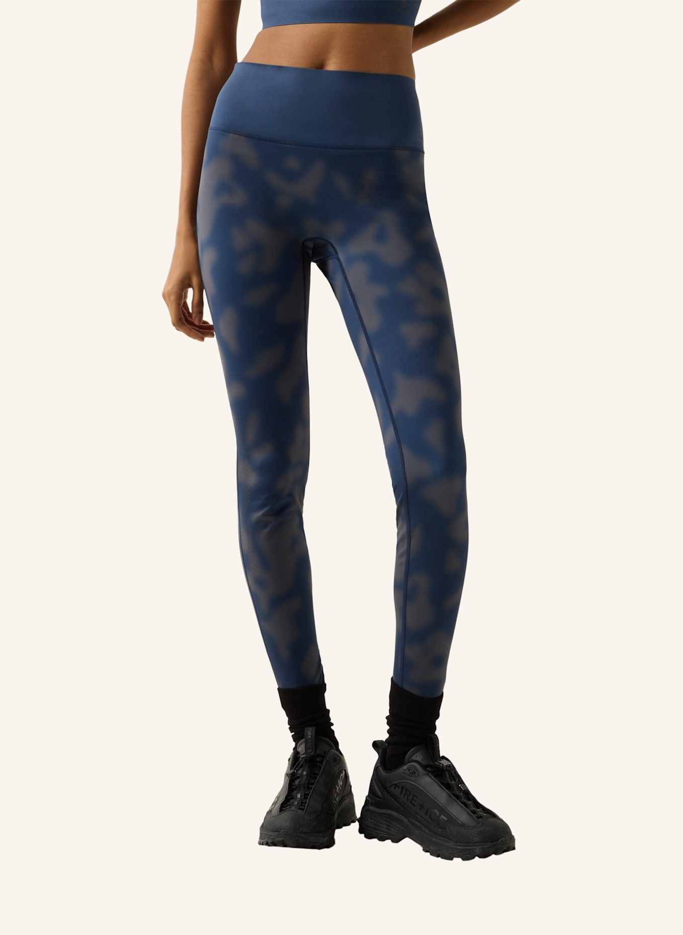 FIRE+ICE Tights: BLAU/ GRAU
