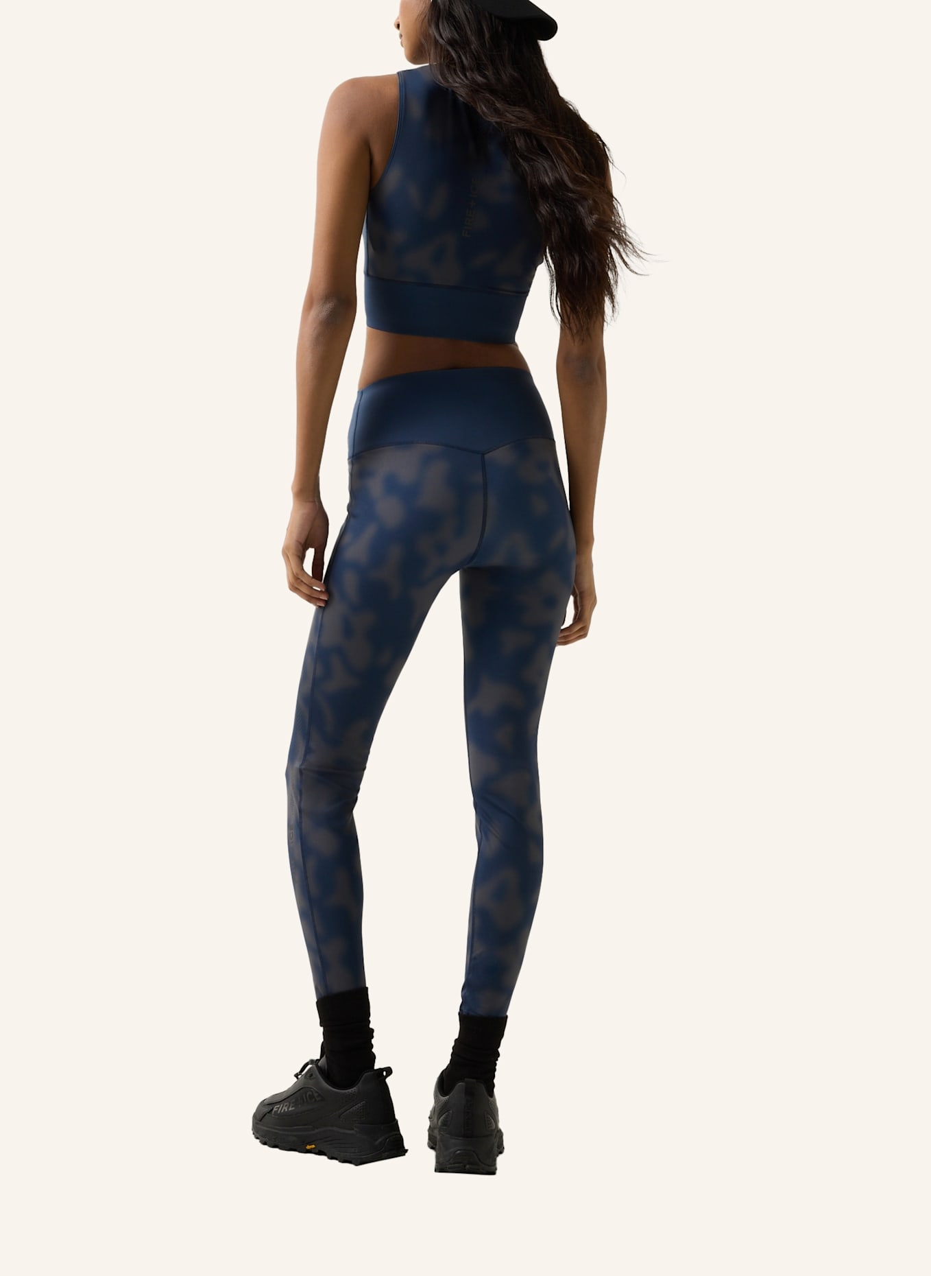 FIRE+ICE Tights: BLAU/ GRAU