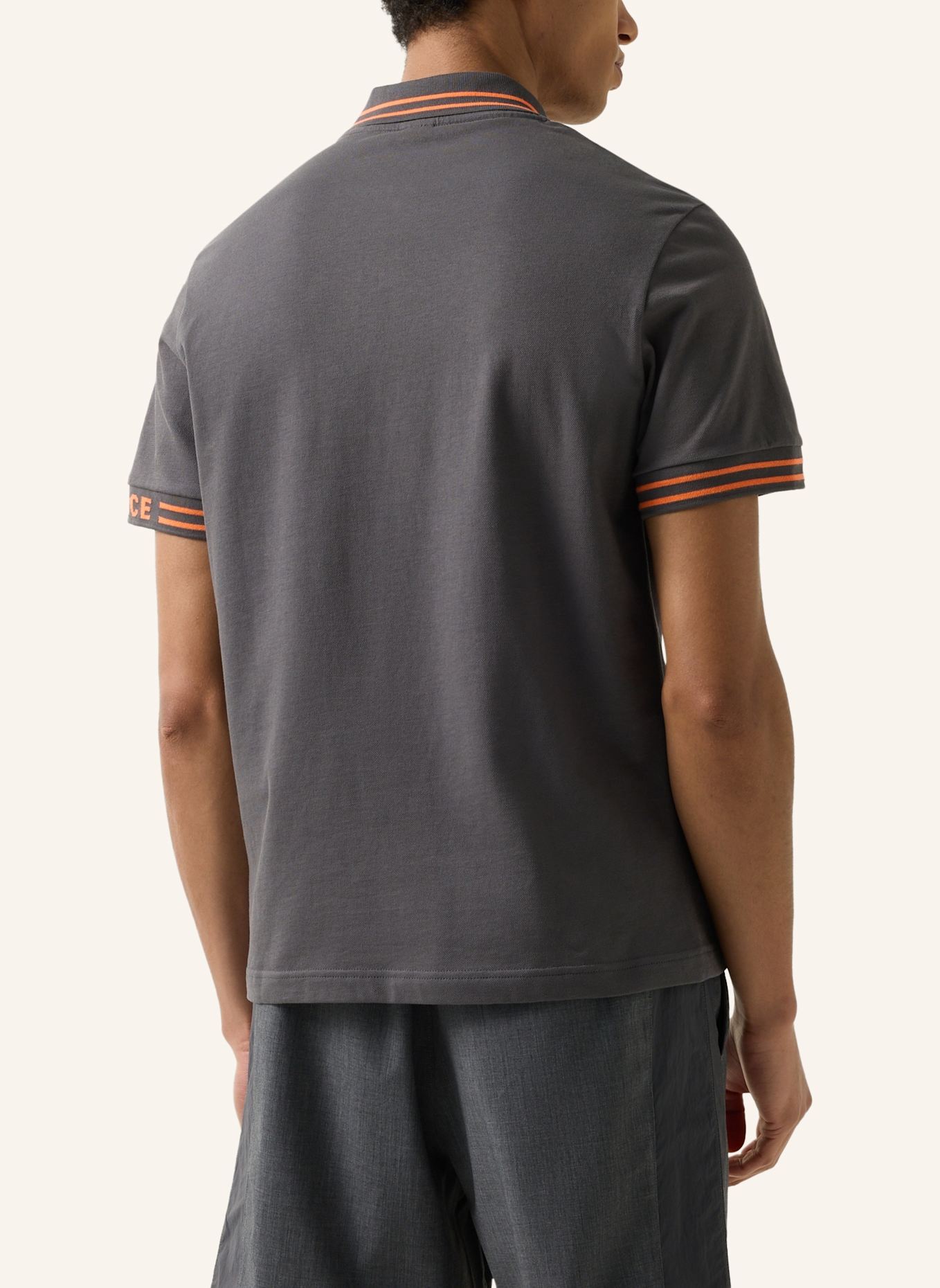 FIRE+ICE Polo-Shirt: DUNKELGRAU