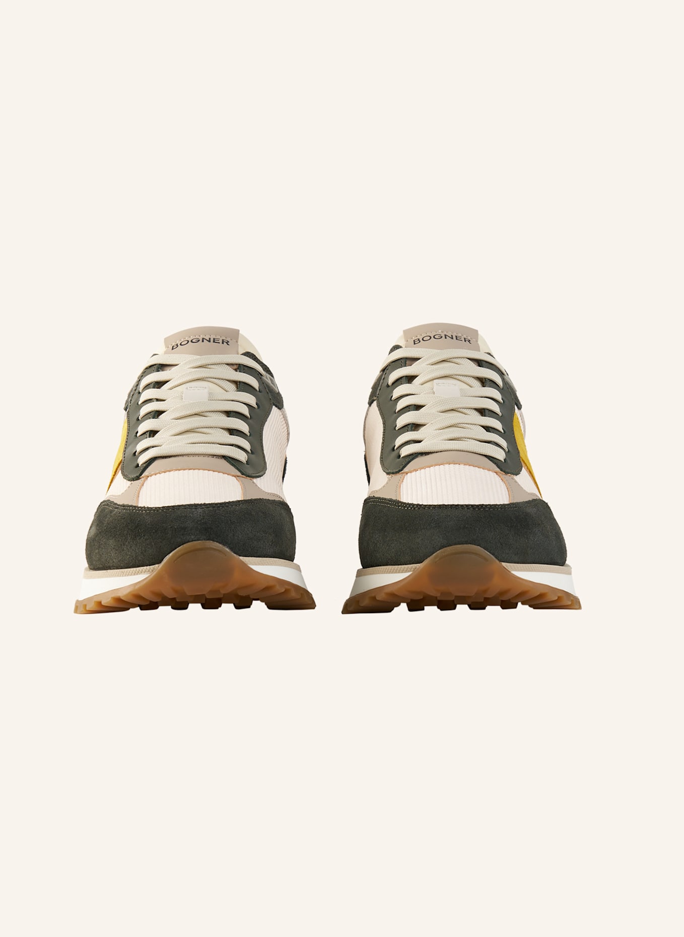 BOGNER Sneaker: DUNKELGRÜN/ GELB/ WEISS