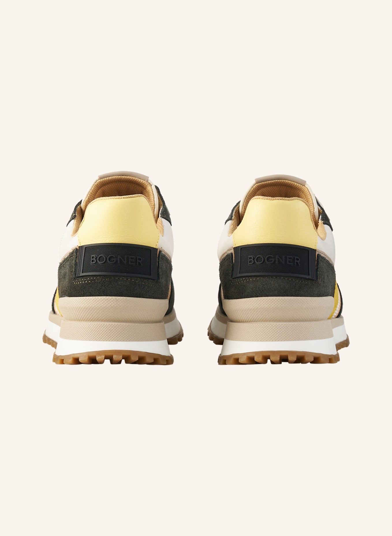 BOGNER Sneaker: DUNKELGRÜN/ GELB/ WEISS