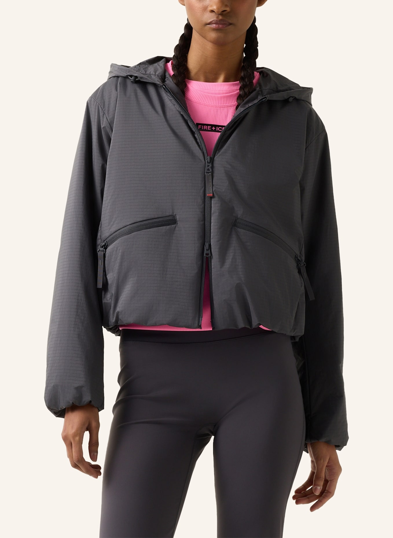 FIRE+ICE Funktionsjacke: DUNKELGRAU