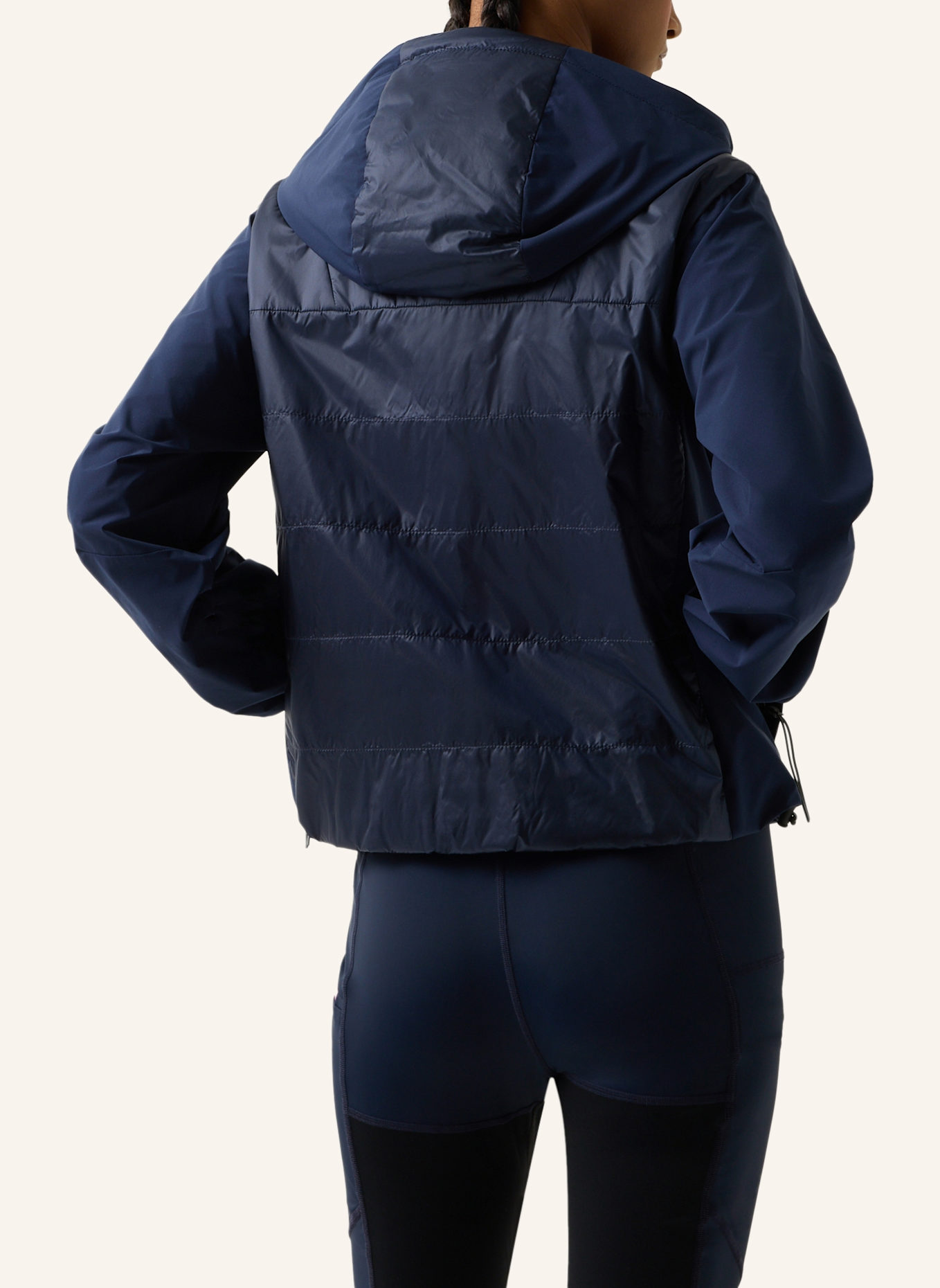 FIRE+ICE Hybrid-Jacke: DUNKELBLAU