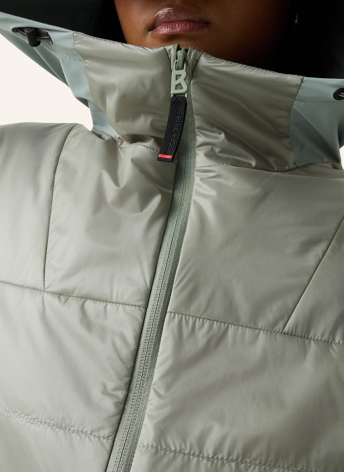 FIRE+ICE Hybrid-Jacke: GRÜN