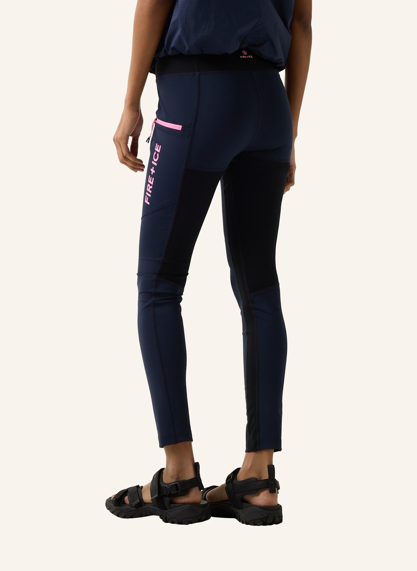 FIRE+ICE Tights: DUNKELBLAU/ SCHWARZ