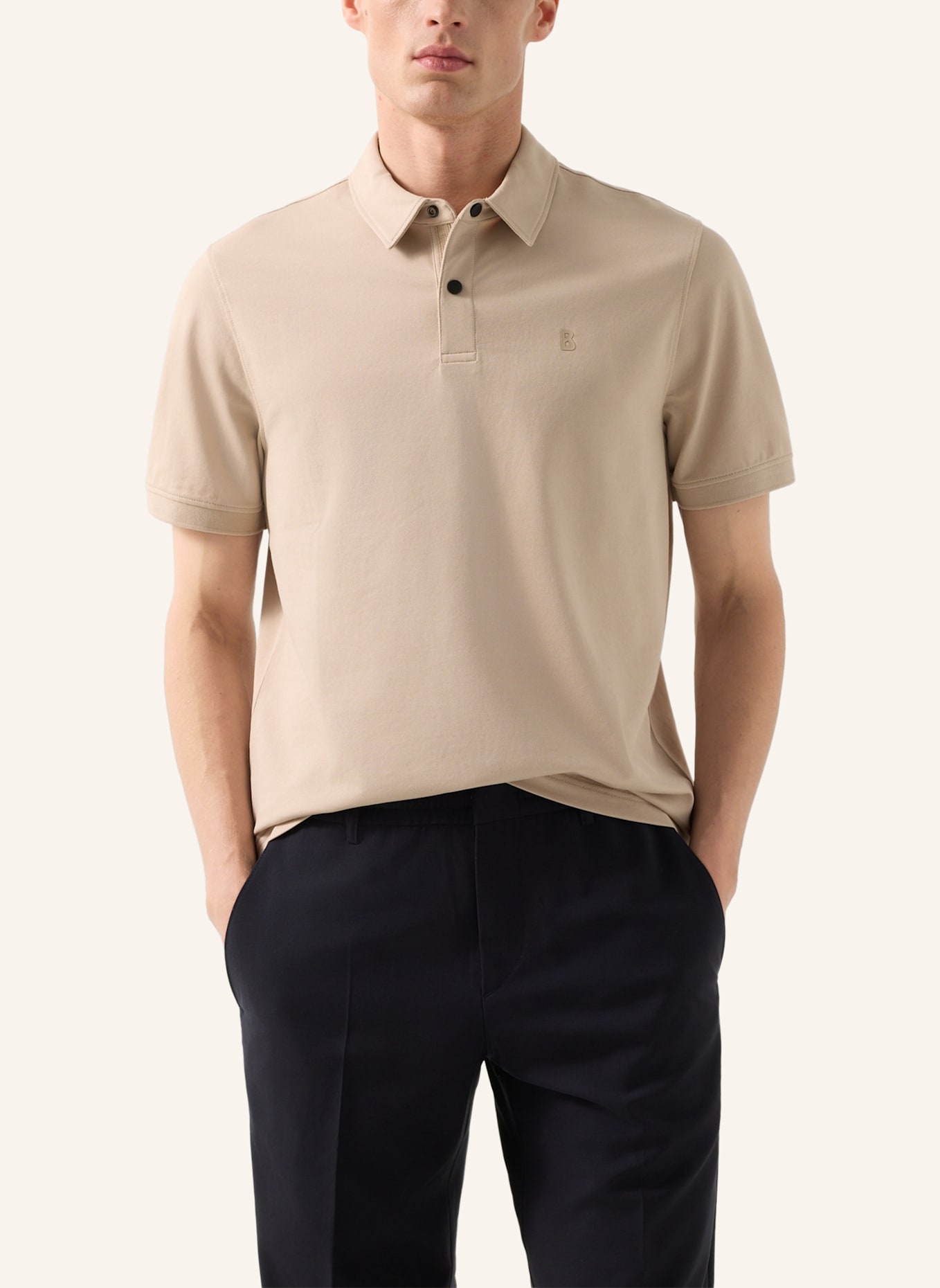 BOGNER Piqué-Poloshirt TIMO: BEIGE