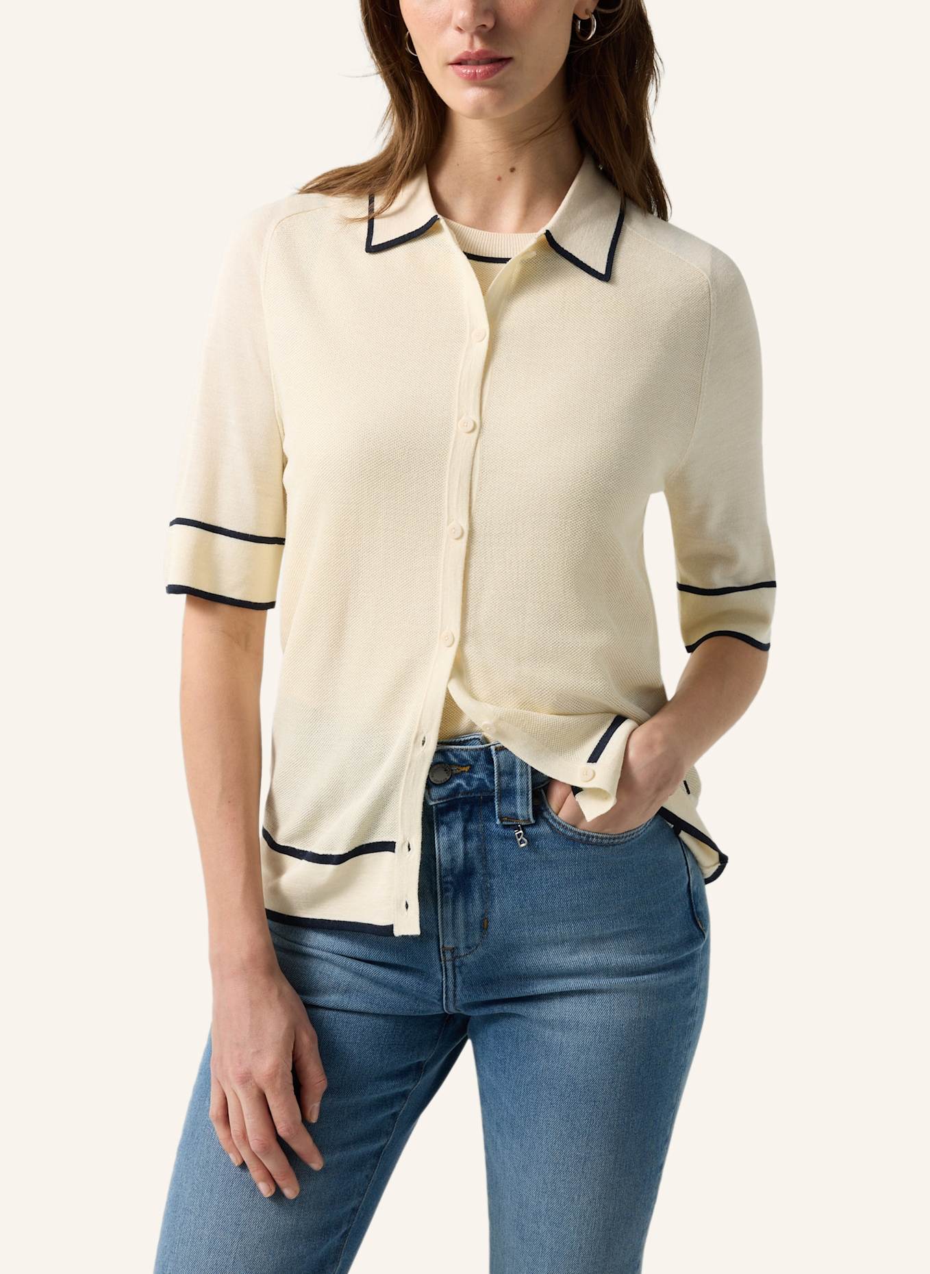 BOGNER Strickjacke: CREME