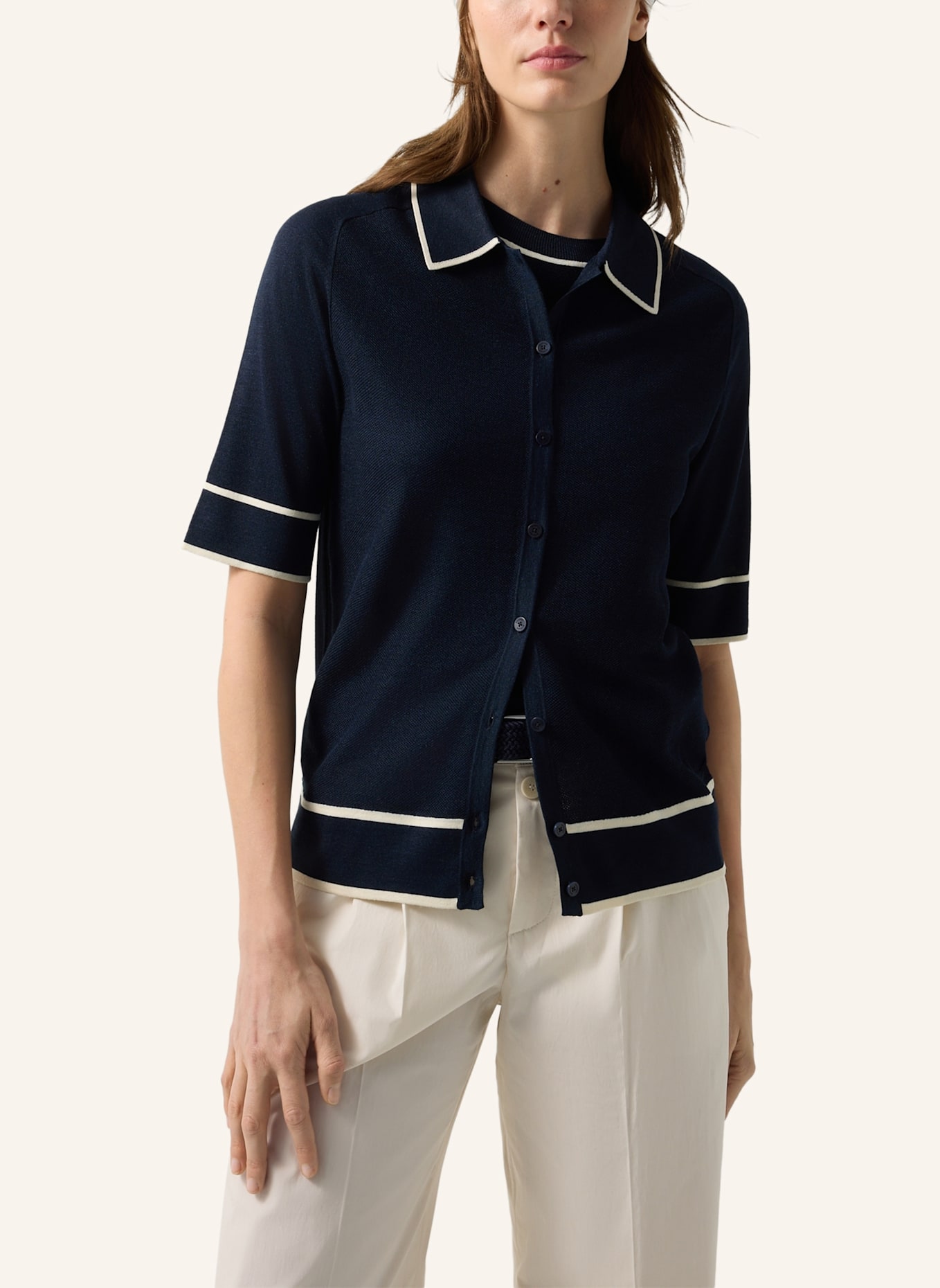 BOGNER Strickjacke: DUNKELBLAU