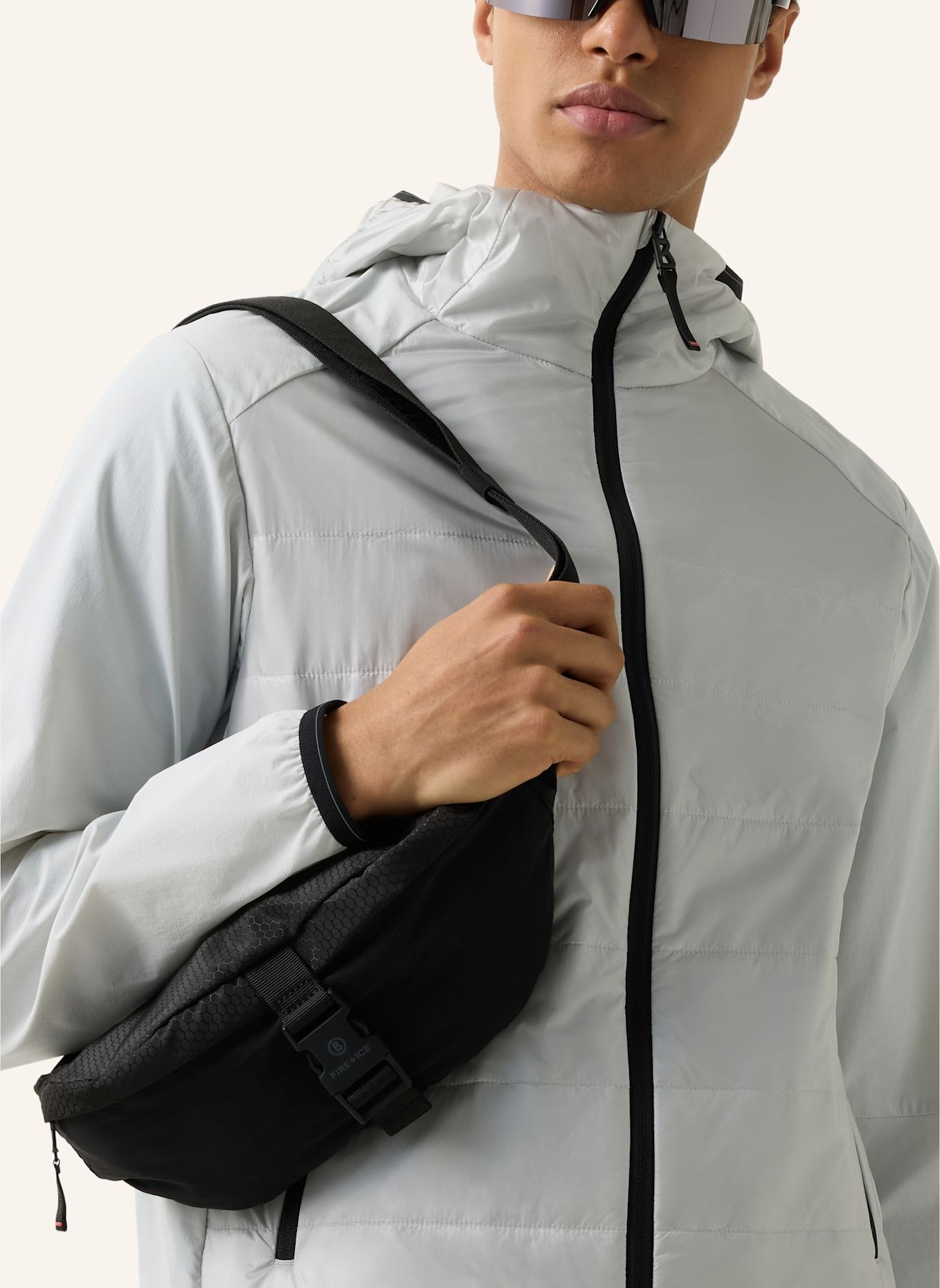 FIRE+ICE Hybrid-Steppjacke KEGAN: HELLGRAU