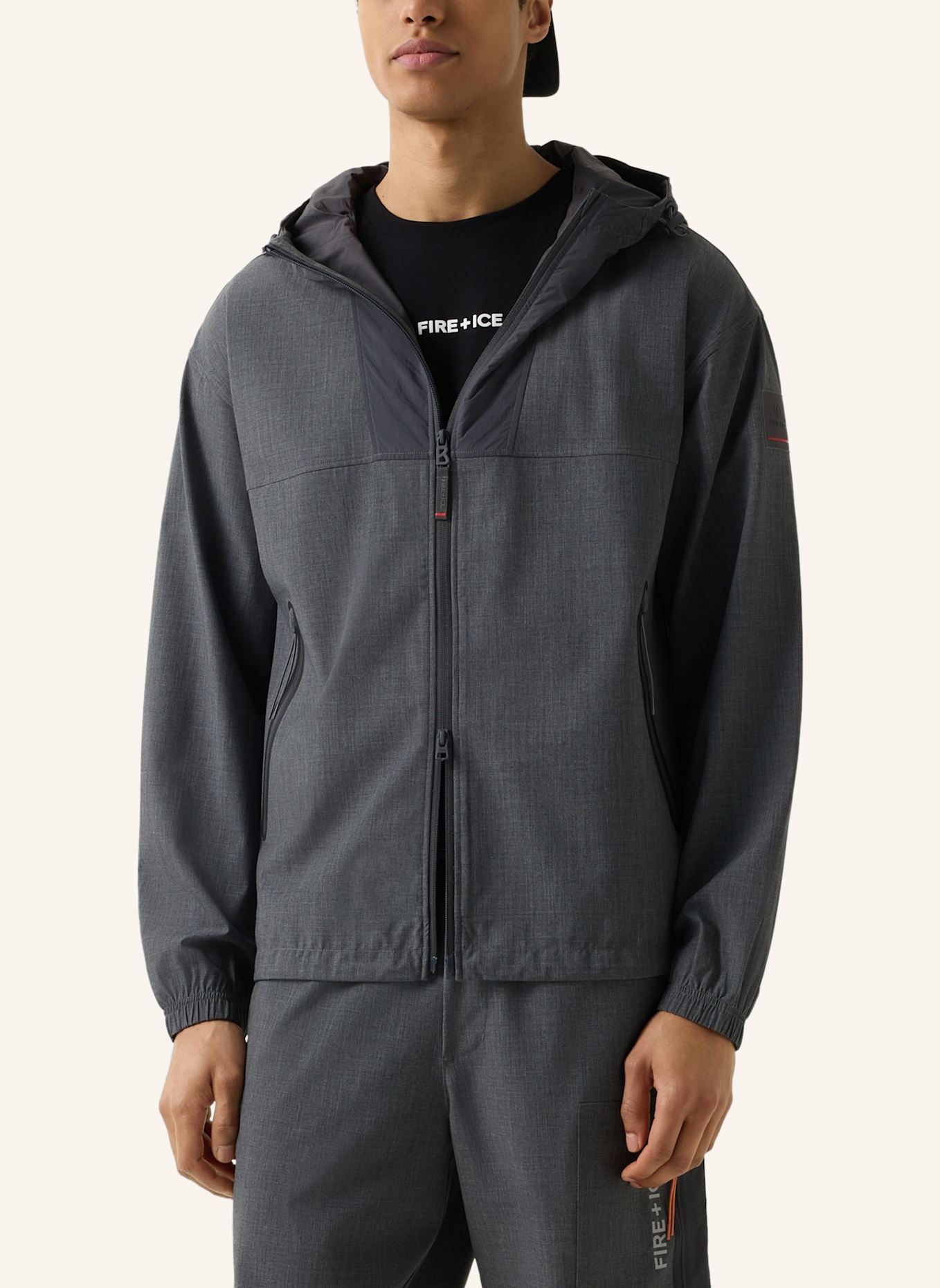 FIRE+ICE Funktionsjacke: DUNKELGRAU
