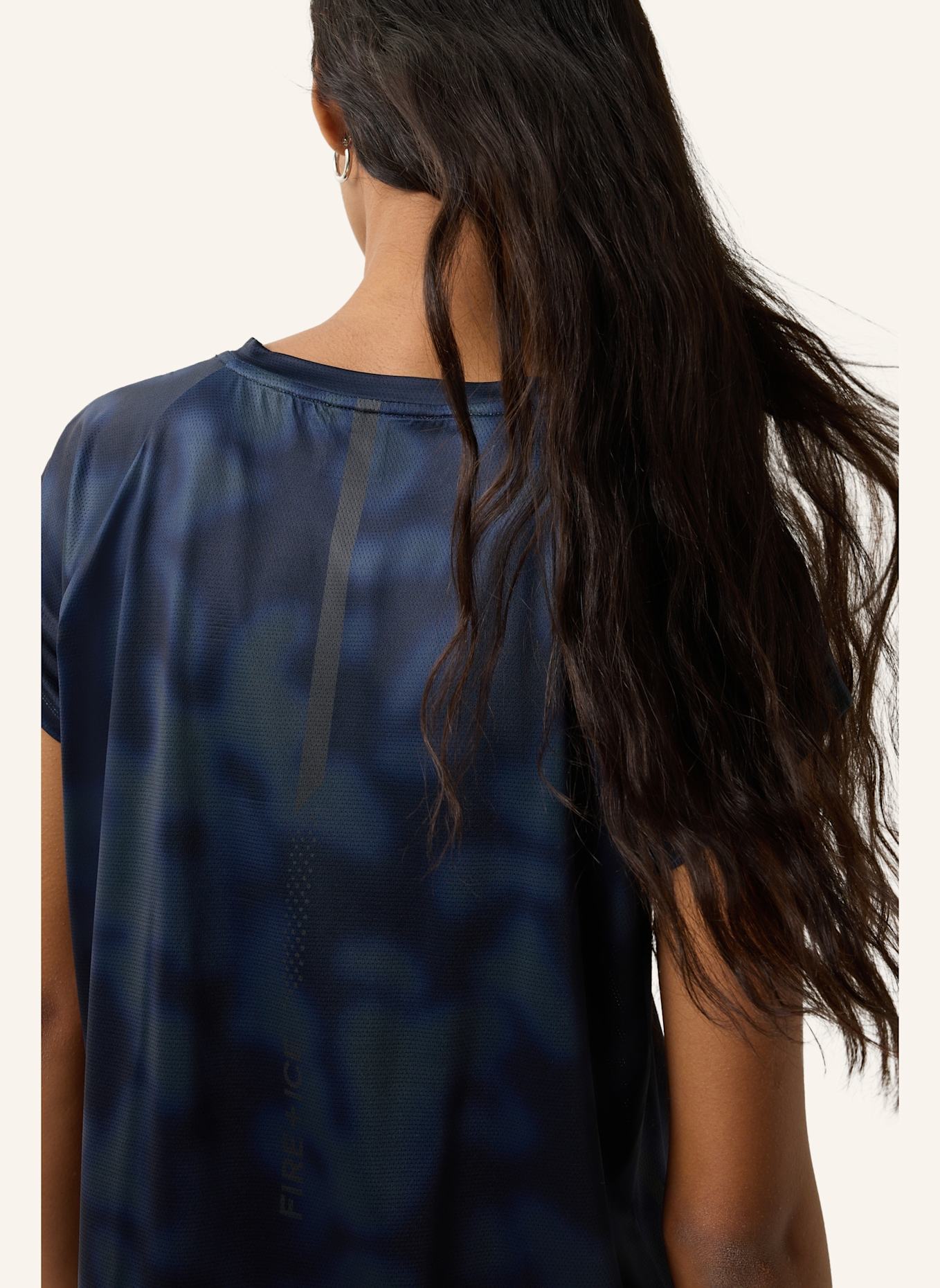 FIRE+ICE Funktionsshirt BRENNA: BLAU/ GRAU