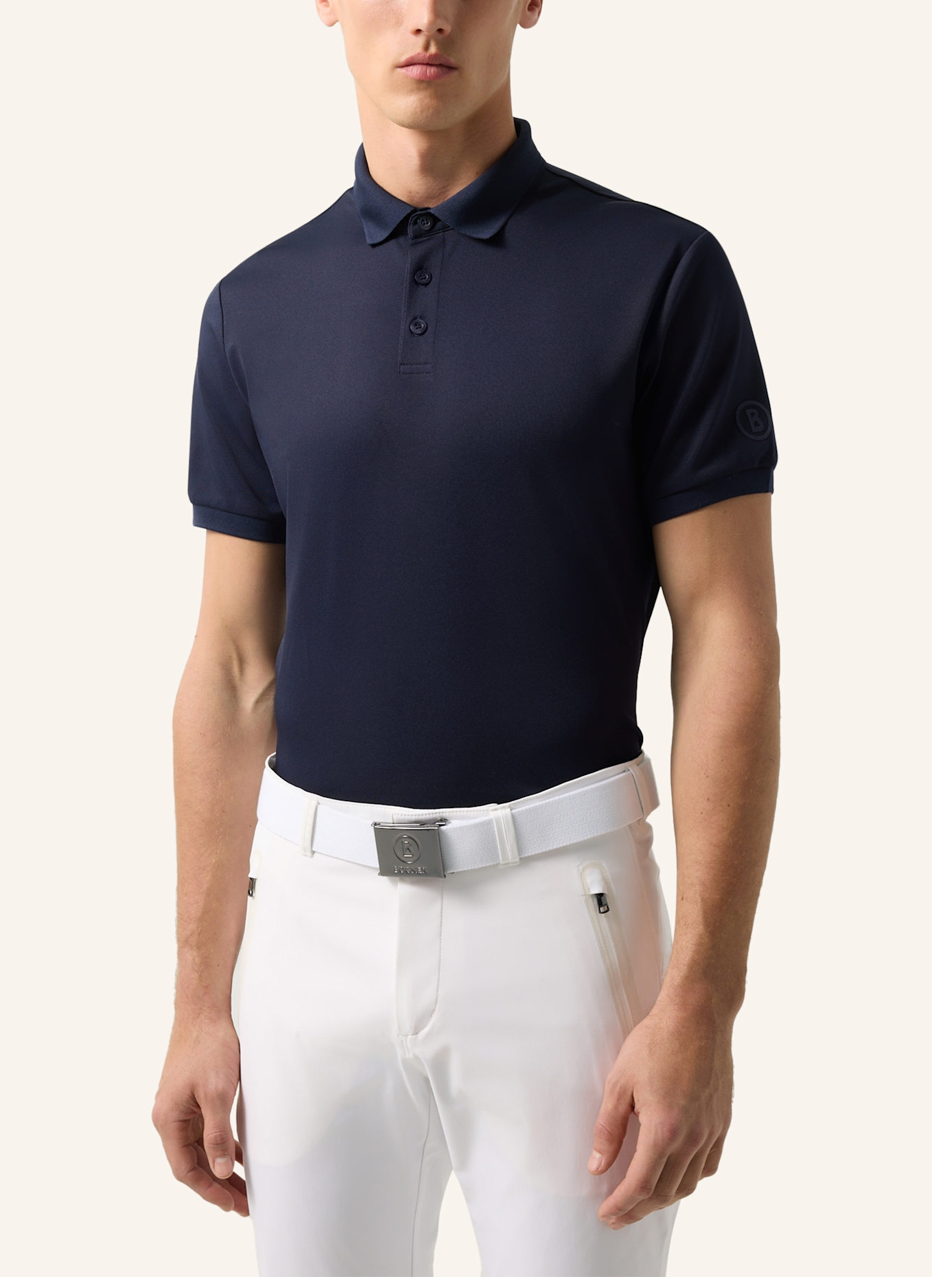 BOGNER Piqué-Poloshirt DANIEL: DUNKELBLAU