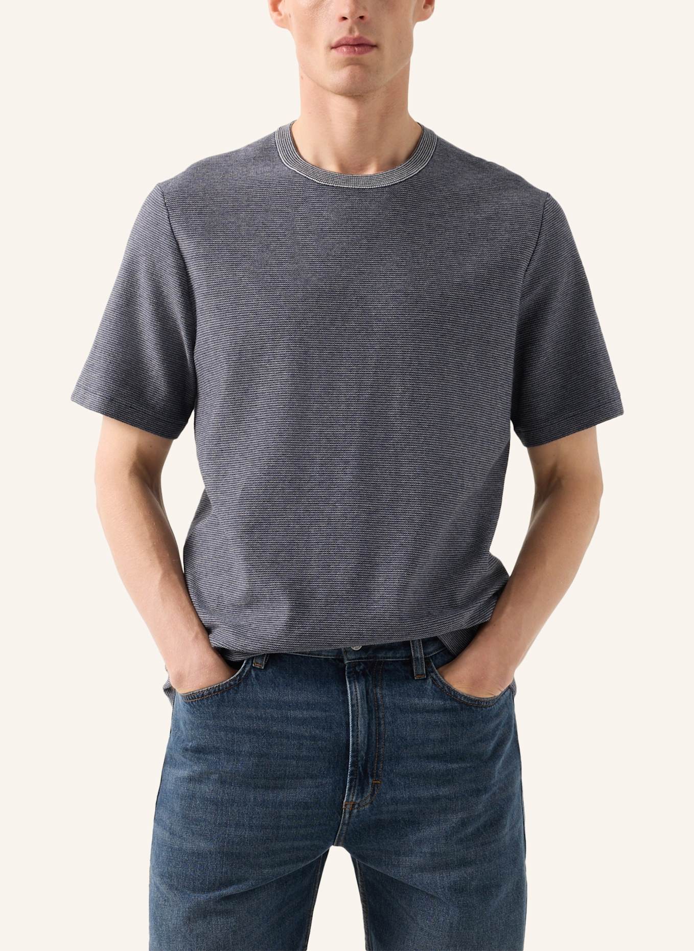 BOGNER Strickshirt: DUNKELBLAU