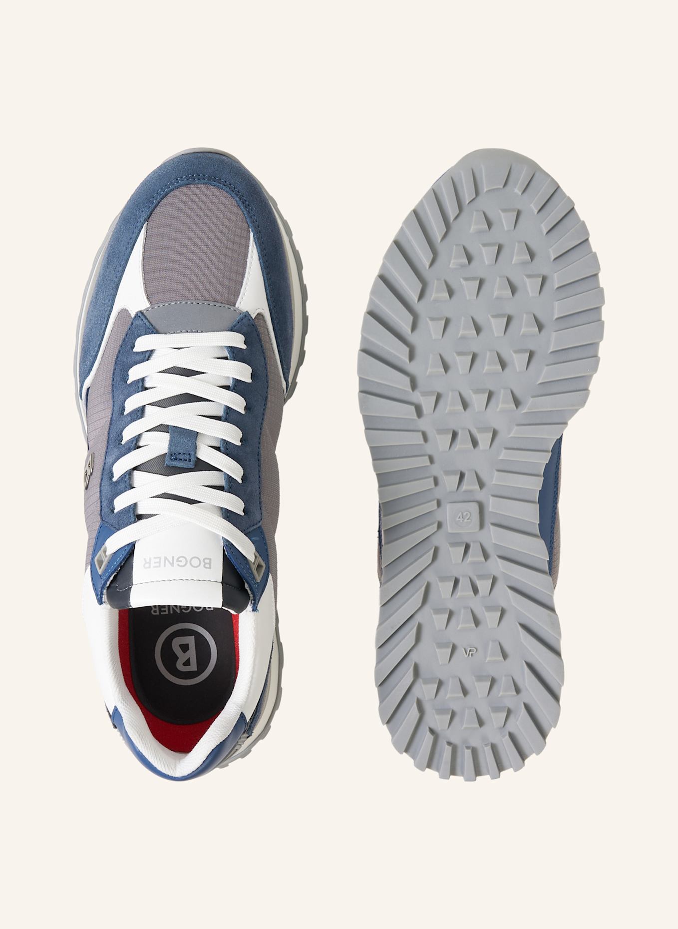 BOGNER Sneaker: BLAU/ GRAU