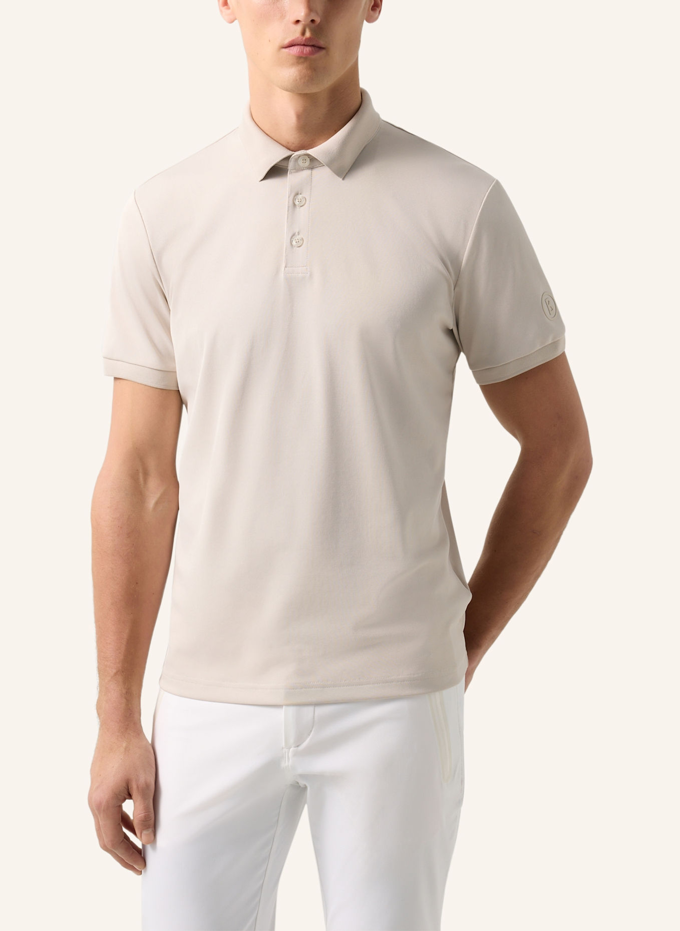 BOGNER Piqué-Poloshirt DANIEL: BEIGE