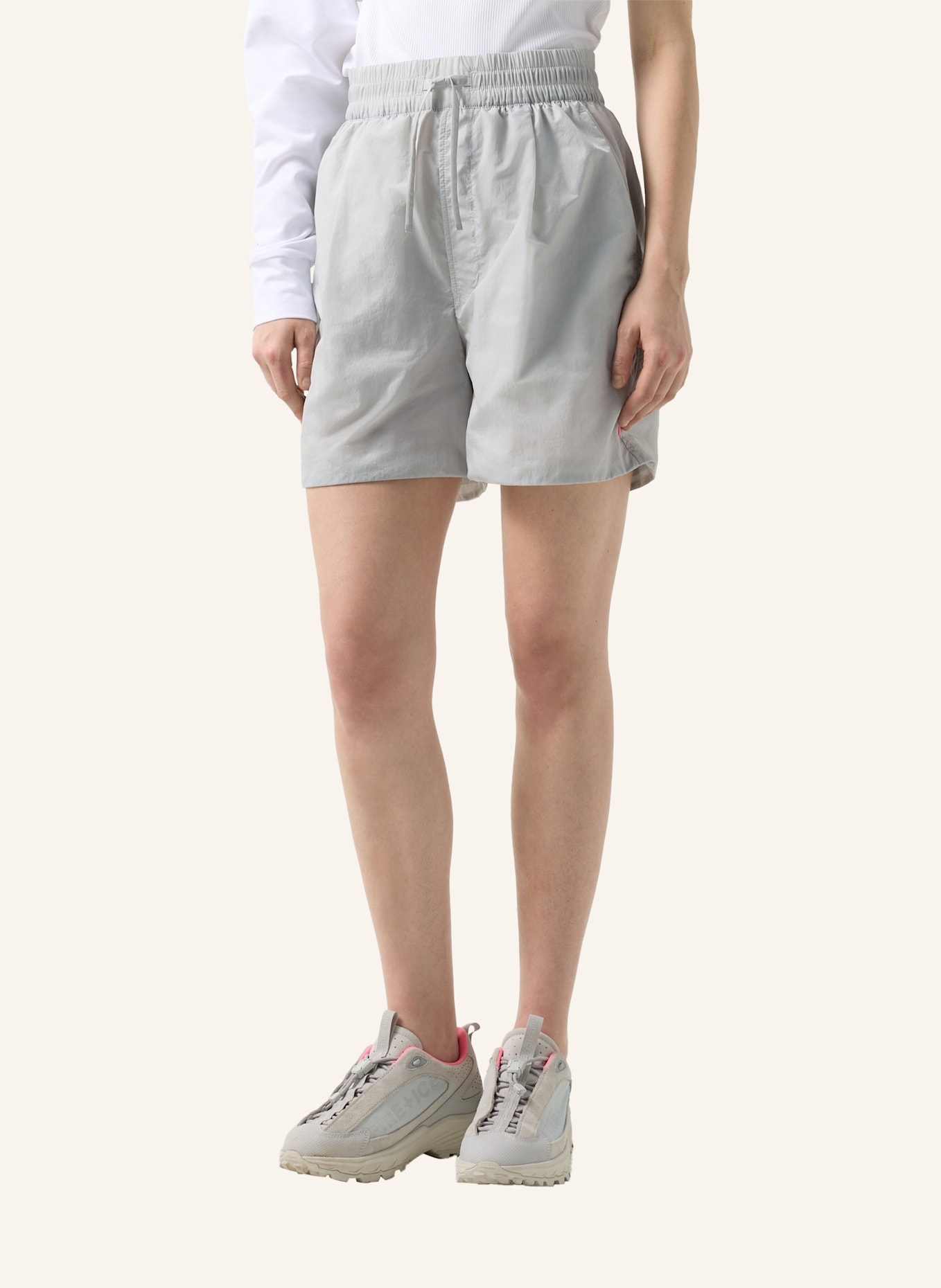 FIRE+ICE Funktions-Shorts: HELLGRAU