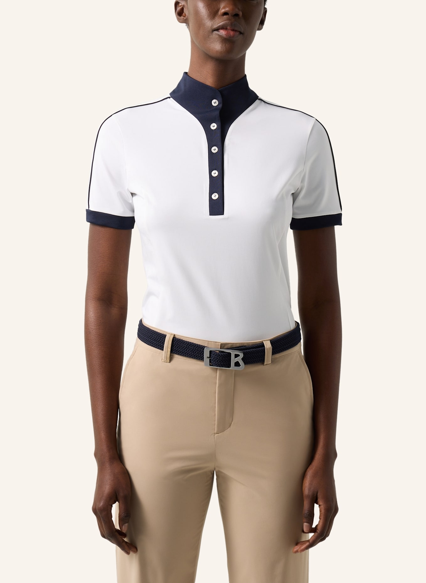 BOGNER Funktionsshirt: WEISS/ BLAU