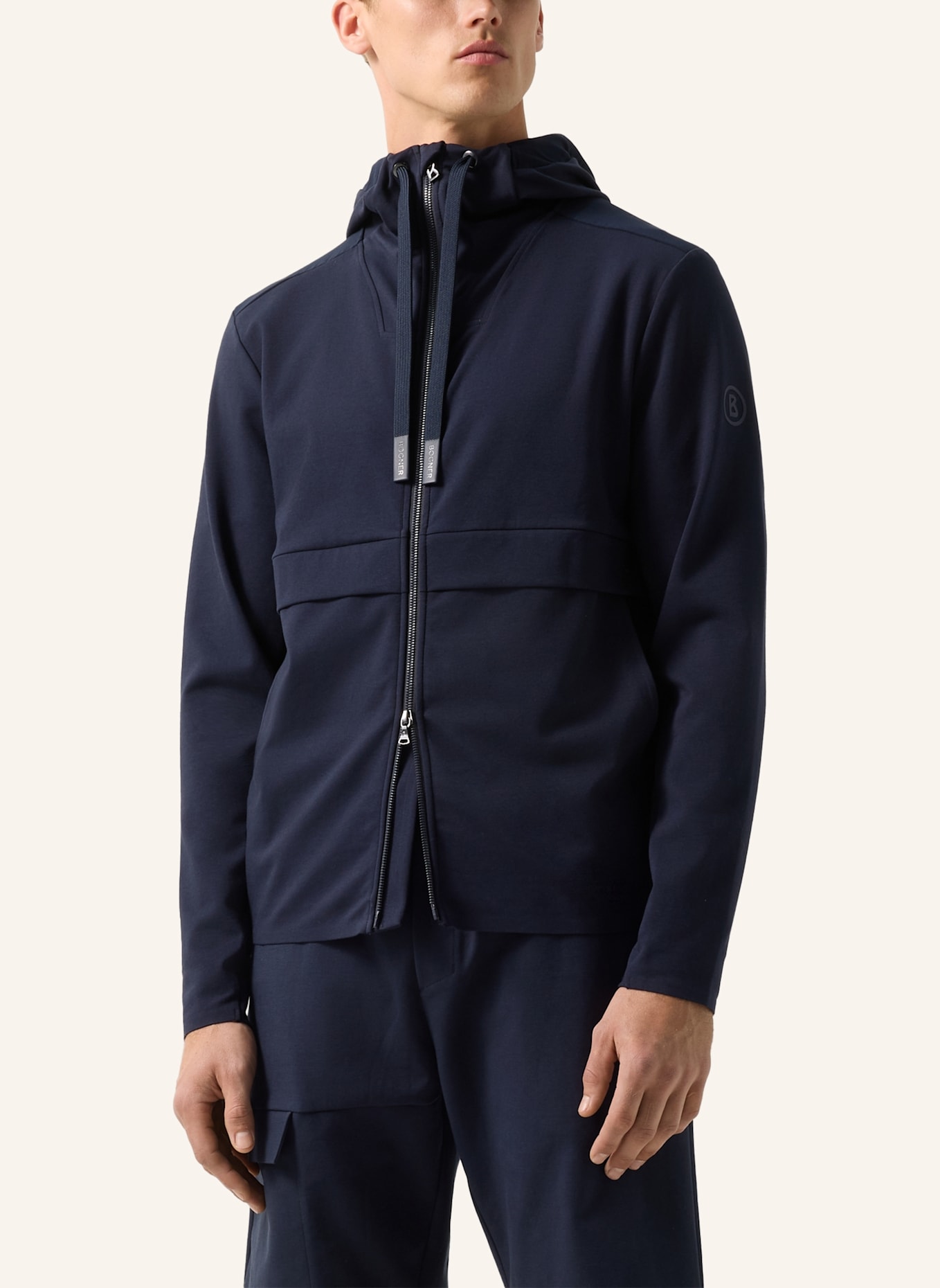 BOGNER Sweatjacke: DUNKELBLAU