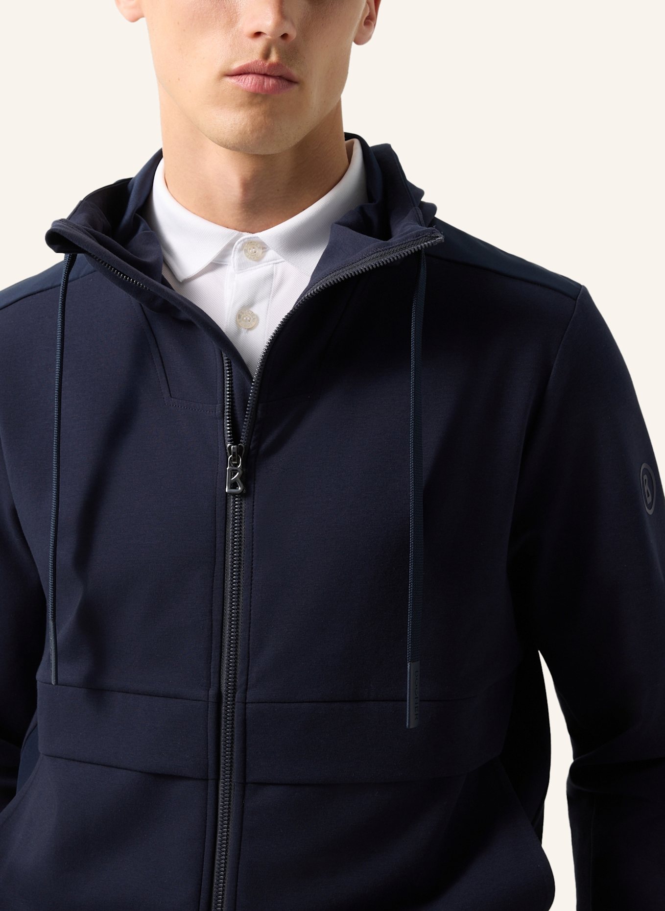 BOGNER Sweatjacke: DUNKELBLAU