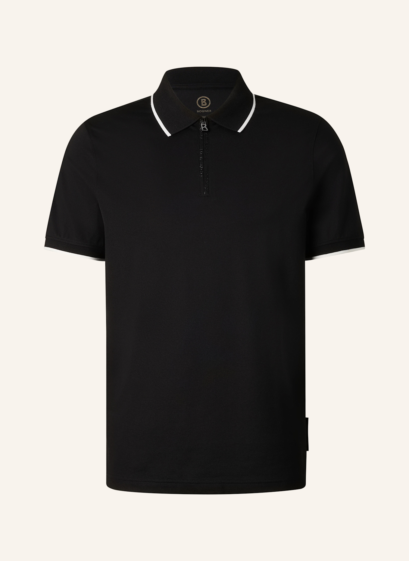 BOGNER Piqué-Poloshirt TIMO Regular Fit: SCHWARZ