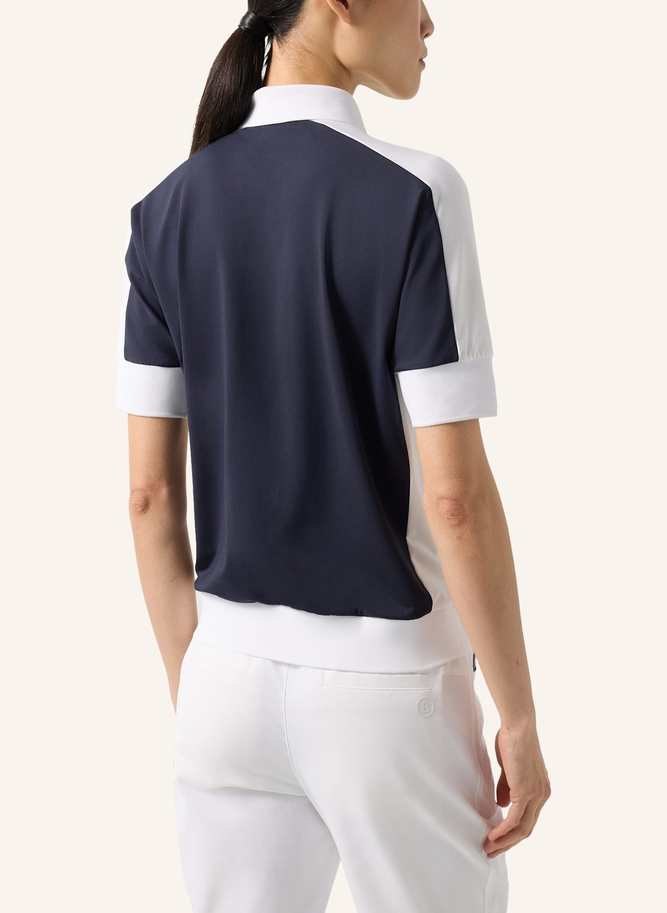 BOGNER Polo-Shirt: DUNKELBLAU/ WEISS