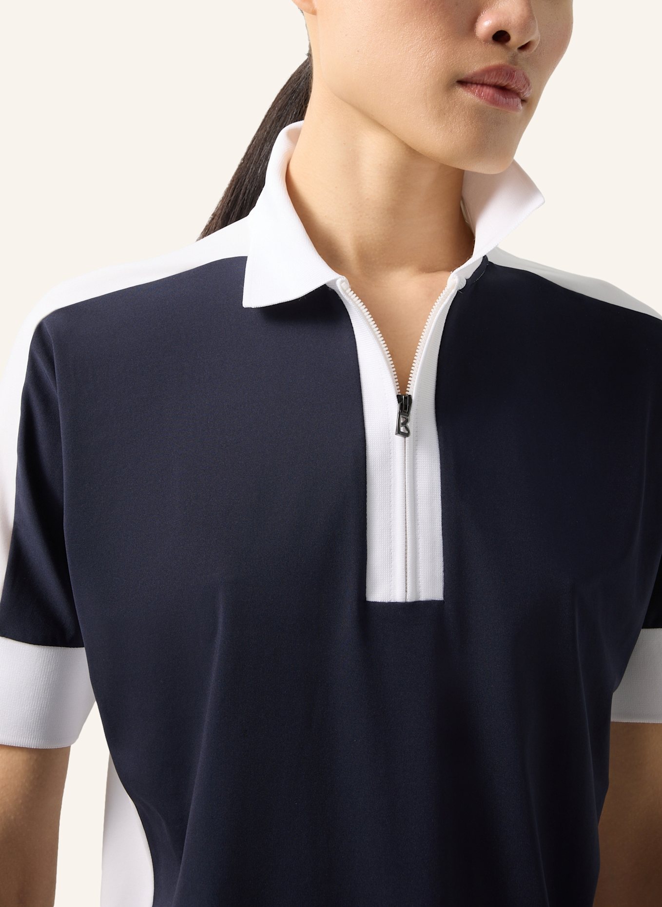 BOGNER Polo-Shirt: DUNKELBLAU/ WEISS