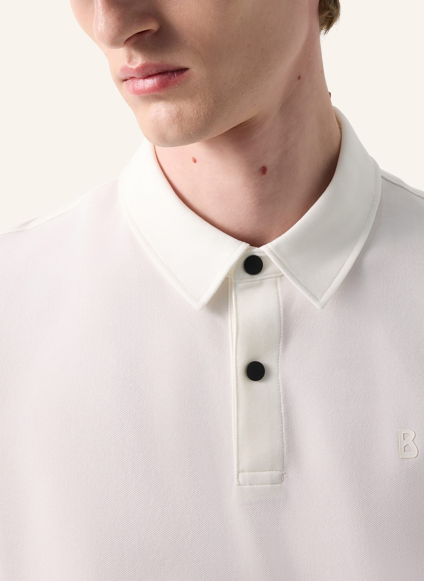 BOGNER Piqué-Poloshirt TIMO: WEISS