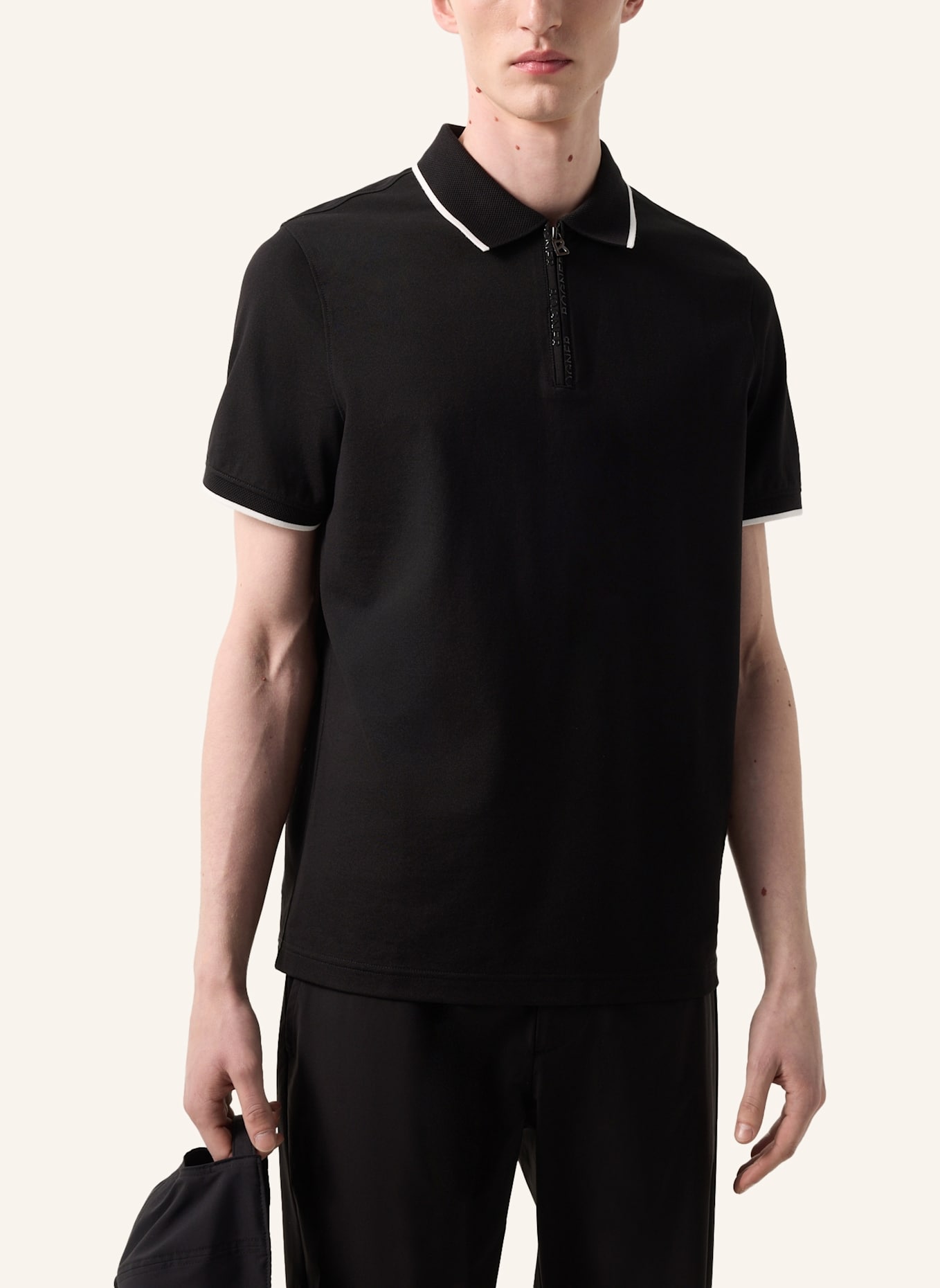 BOGNER Piqué-Poloshirt TIMO Regular Fit: SCHWARZ