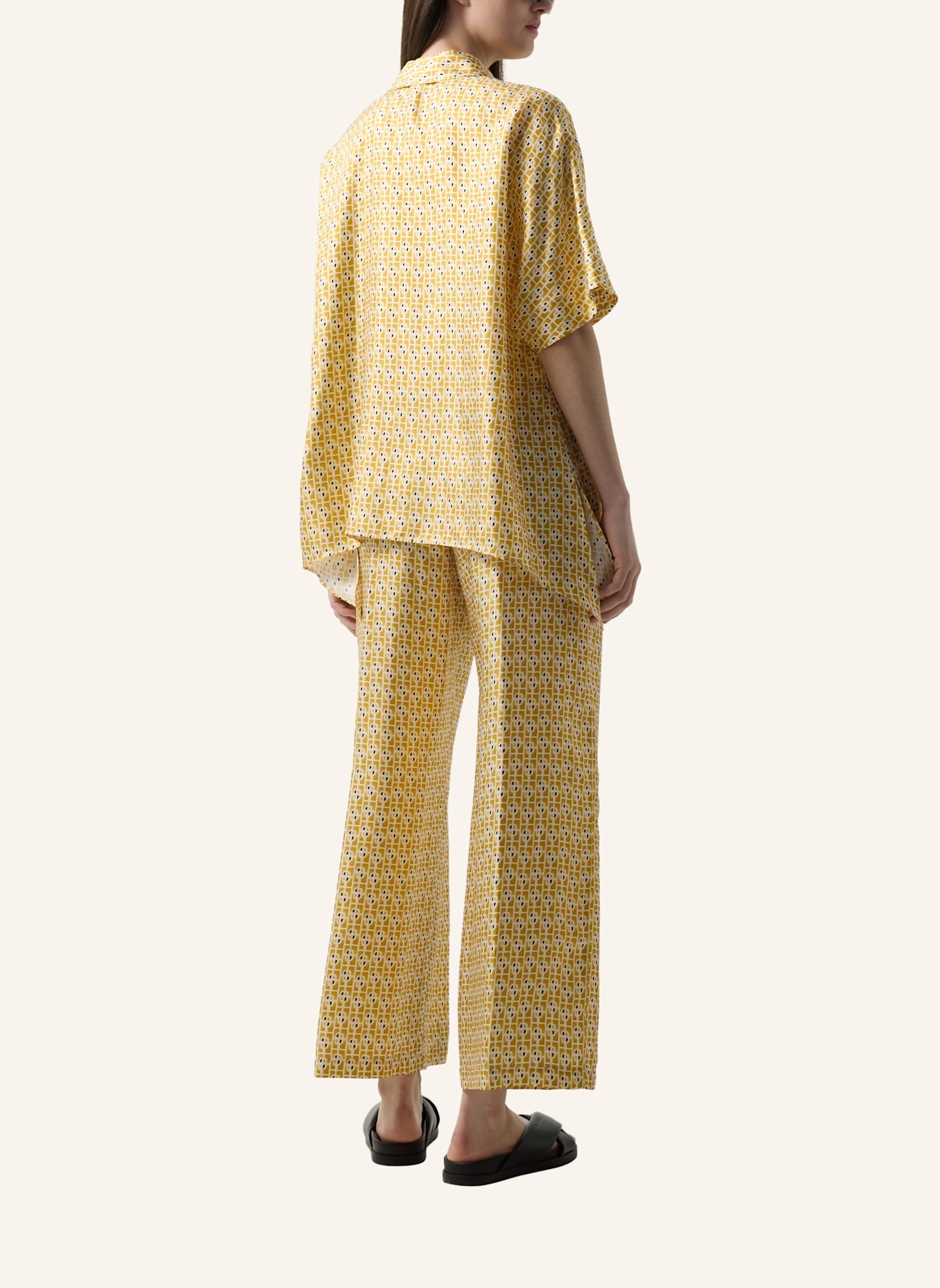 BOGNER Bluse: GELB/ WEISS