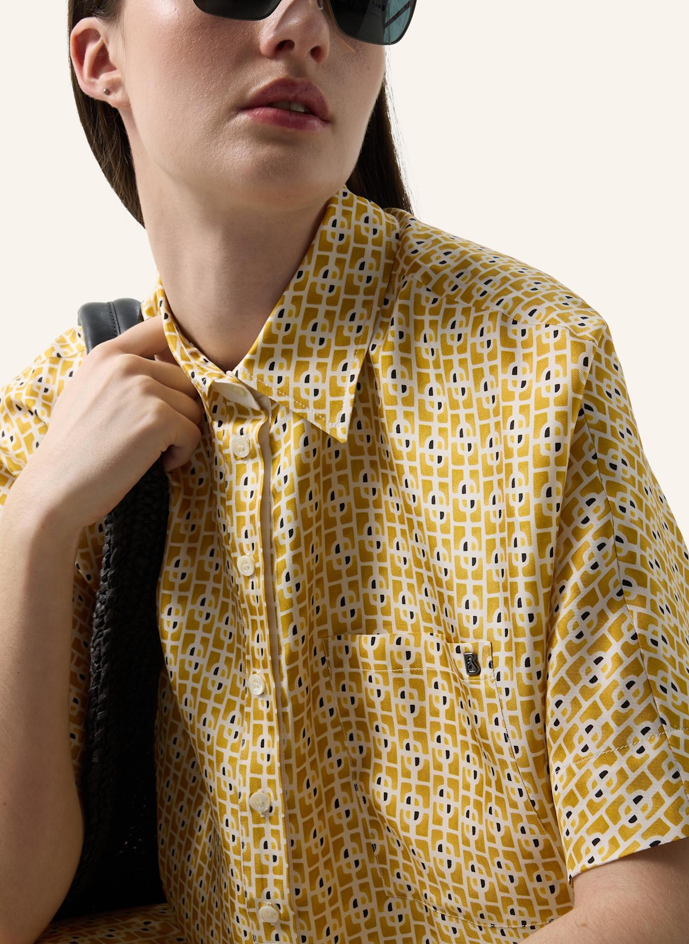 BOGNER Bluse: GELB/ WEISS