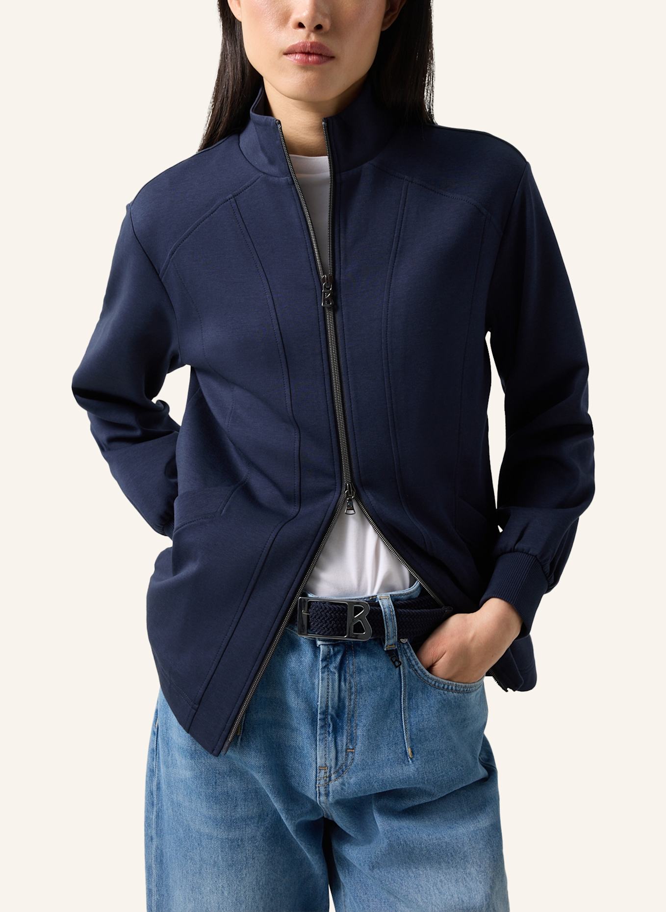 BOGNER Sweatjacke: DUNKELBLAU