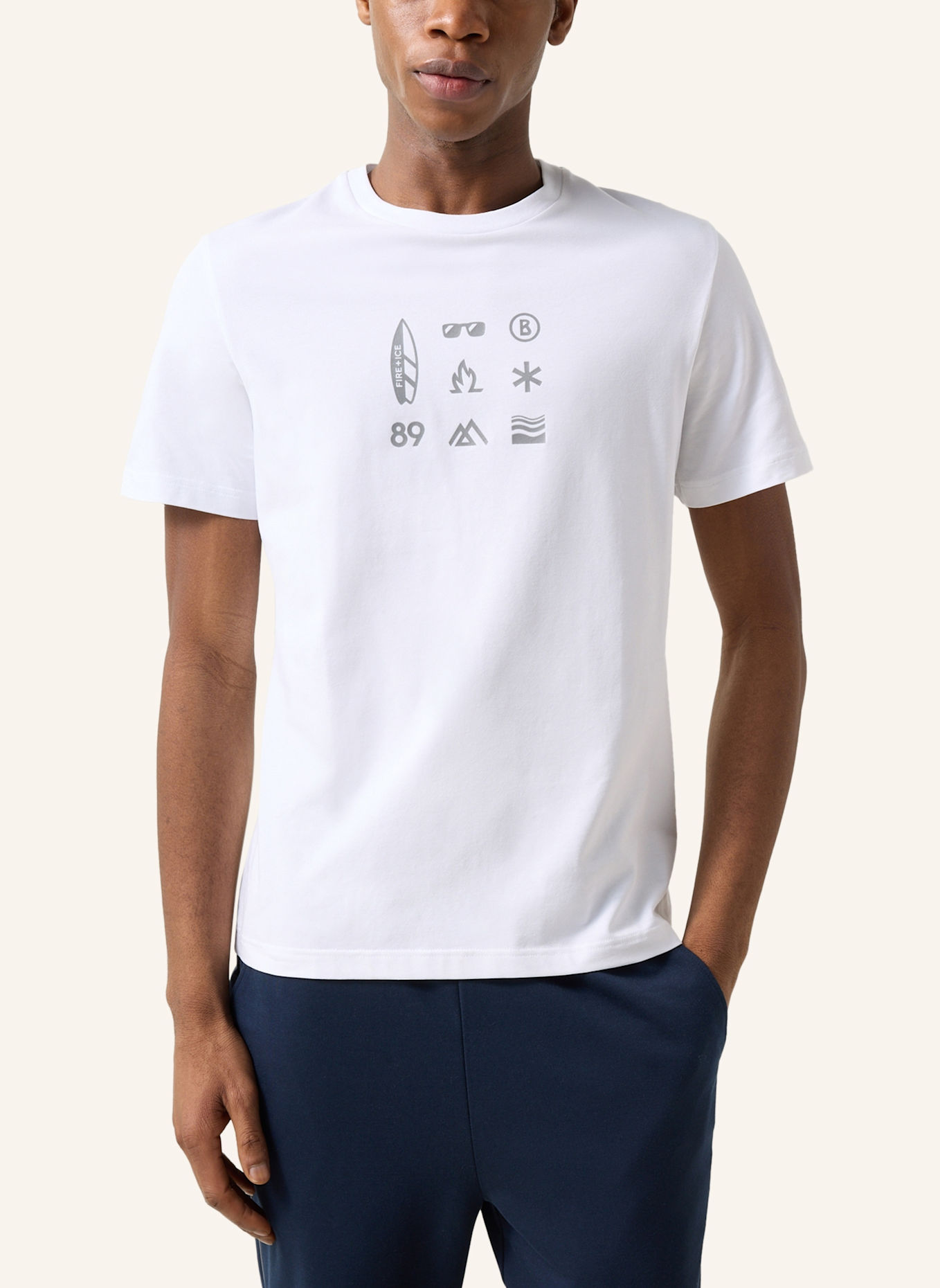 FIRE+ICE T-Shirt: WEISS