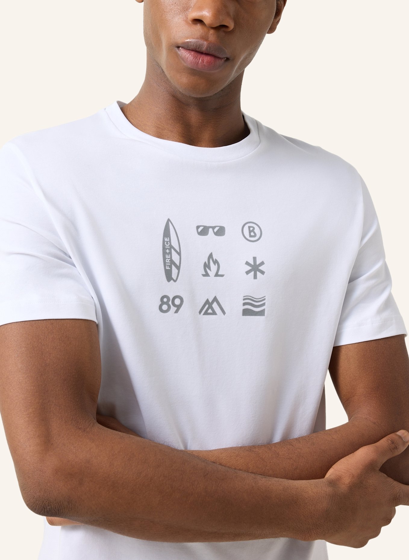 FIRE+ICE T-Shirt: WEISS