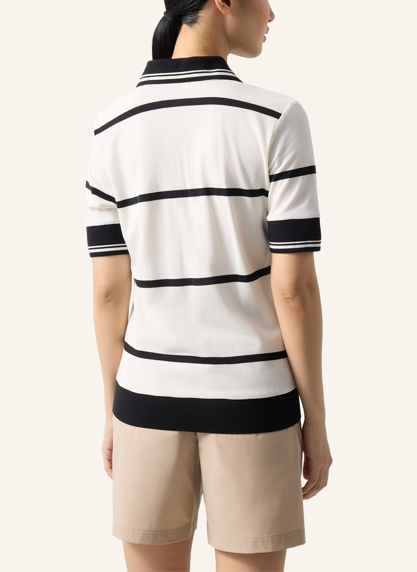 BOGNER Polo-Shirt: WEISS/ SCHWARZ