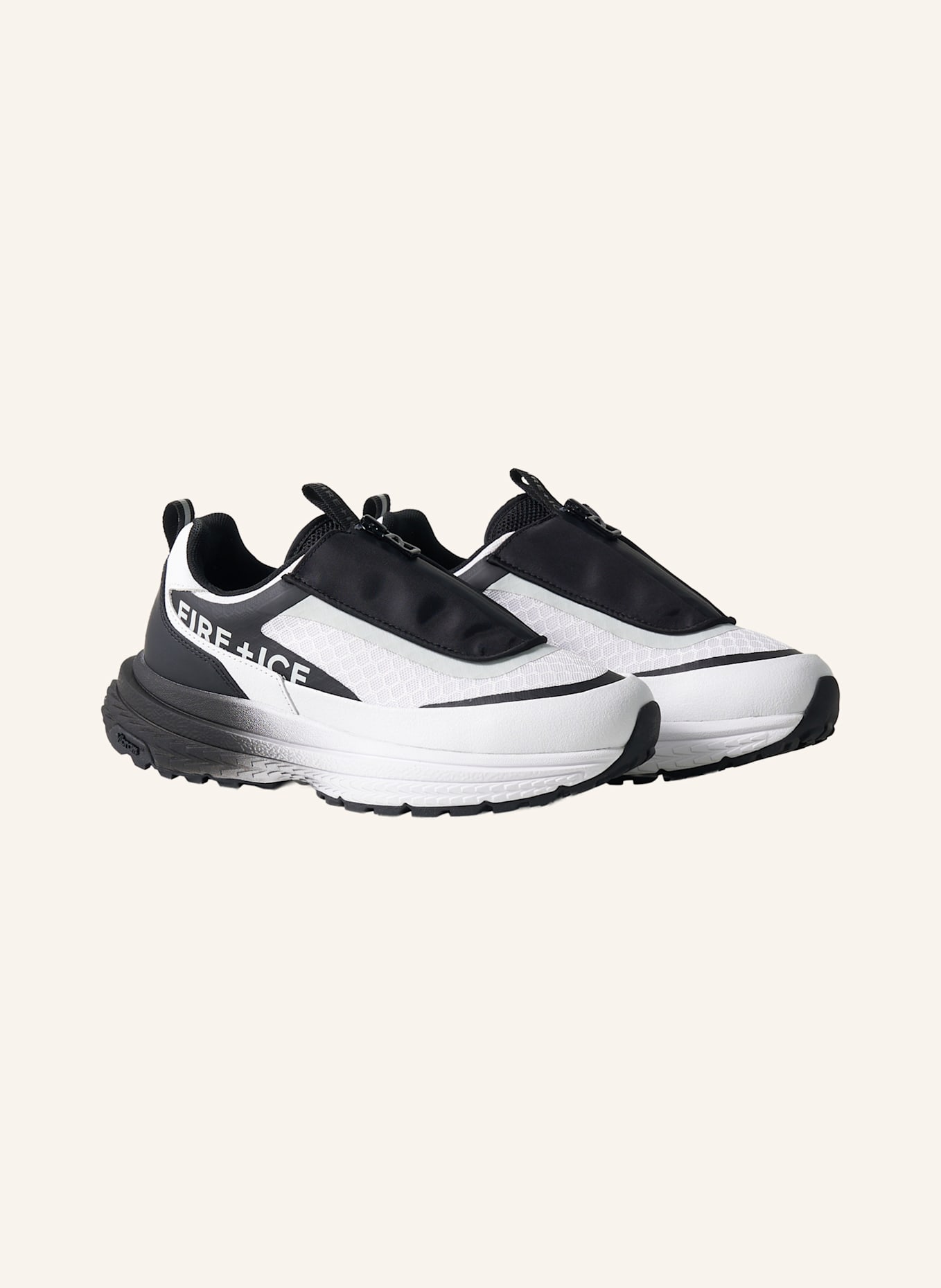 FIRE+ICE Sneaker: SCHWARZ/ WEISS