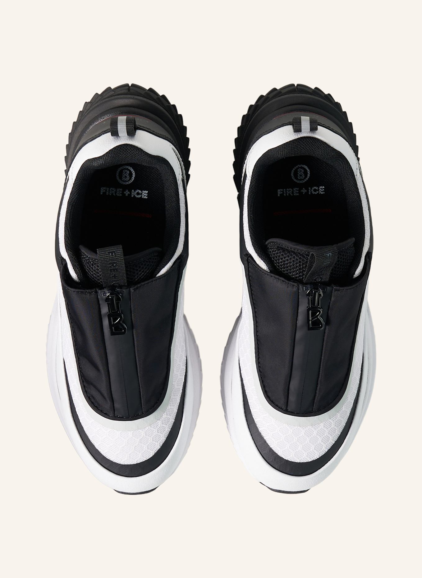 FIRE+ICE Sneaker: SCHWARZ/ WEISS